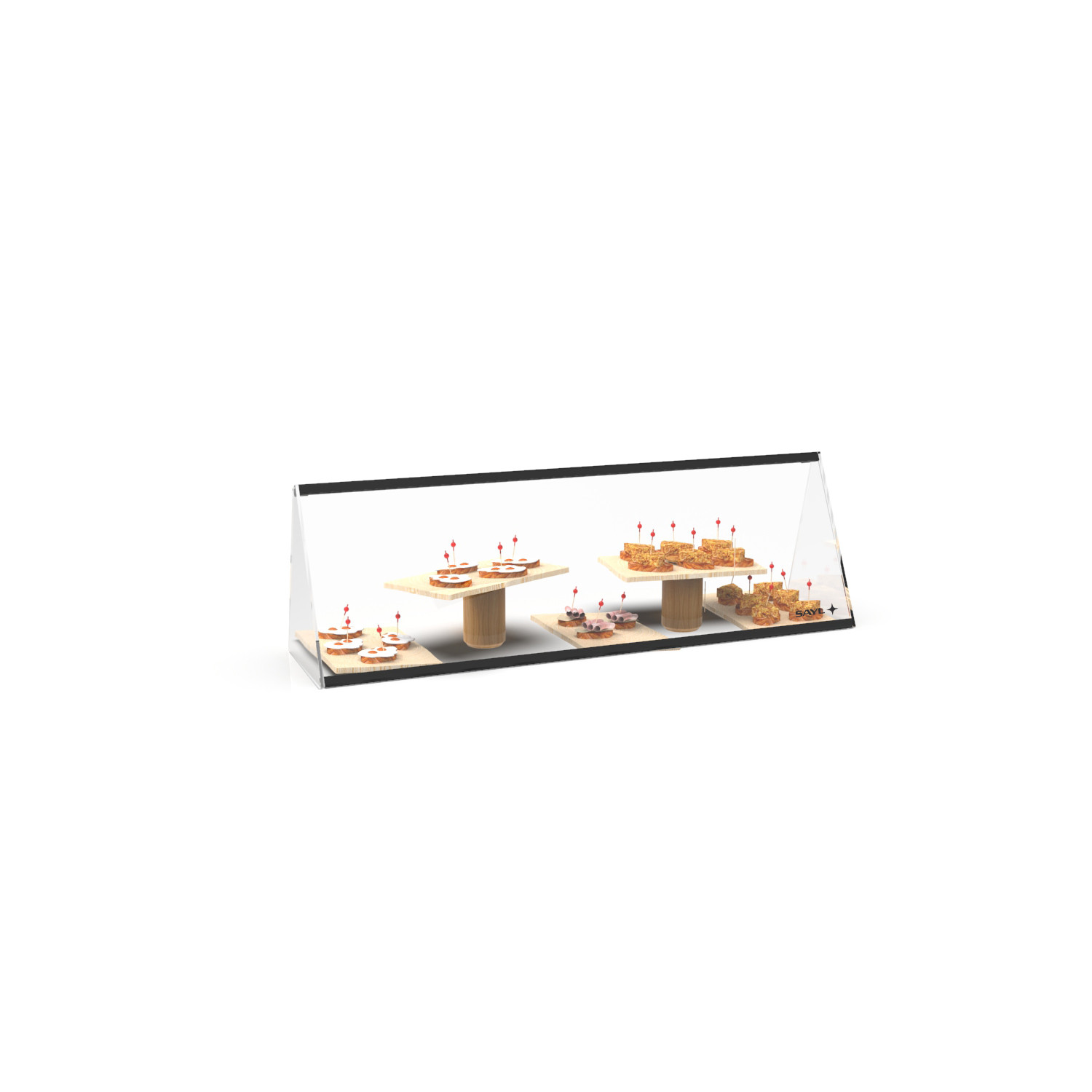 Vitrine Expositora Neutra de Balcão 1120x340mm