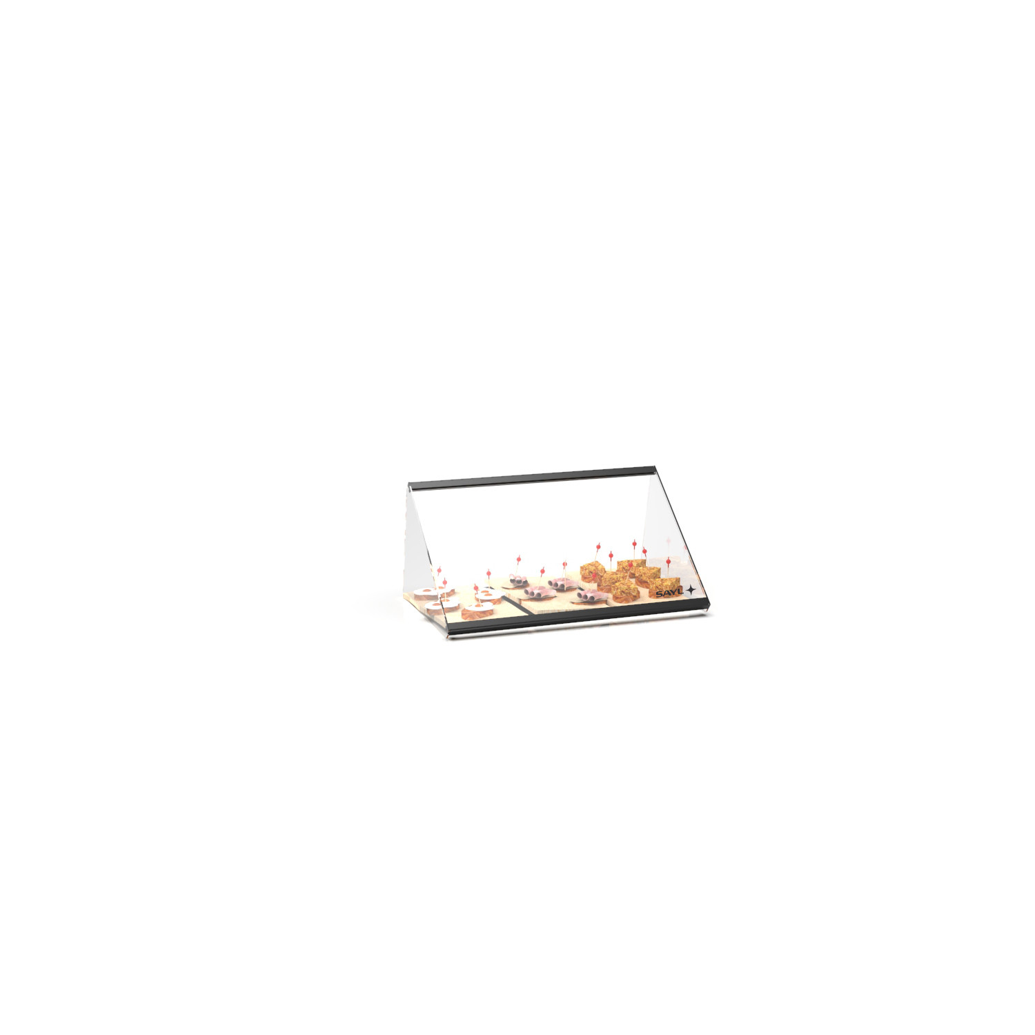 Vitrine Expositora Neutra de Balcão 555x340x240mm