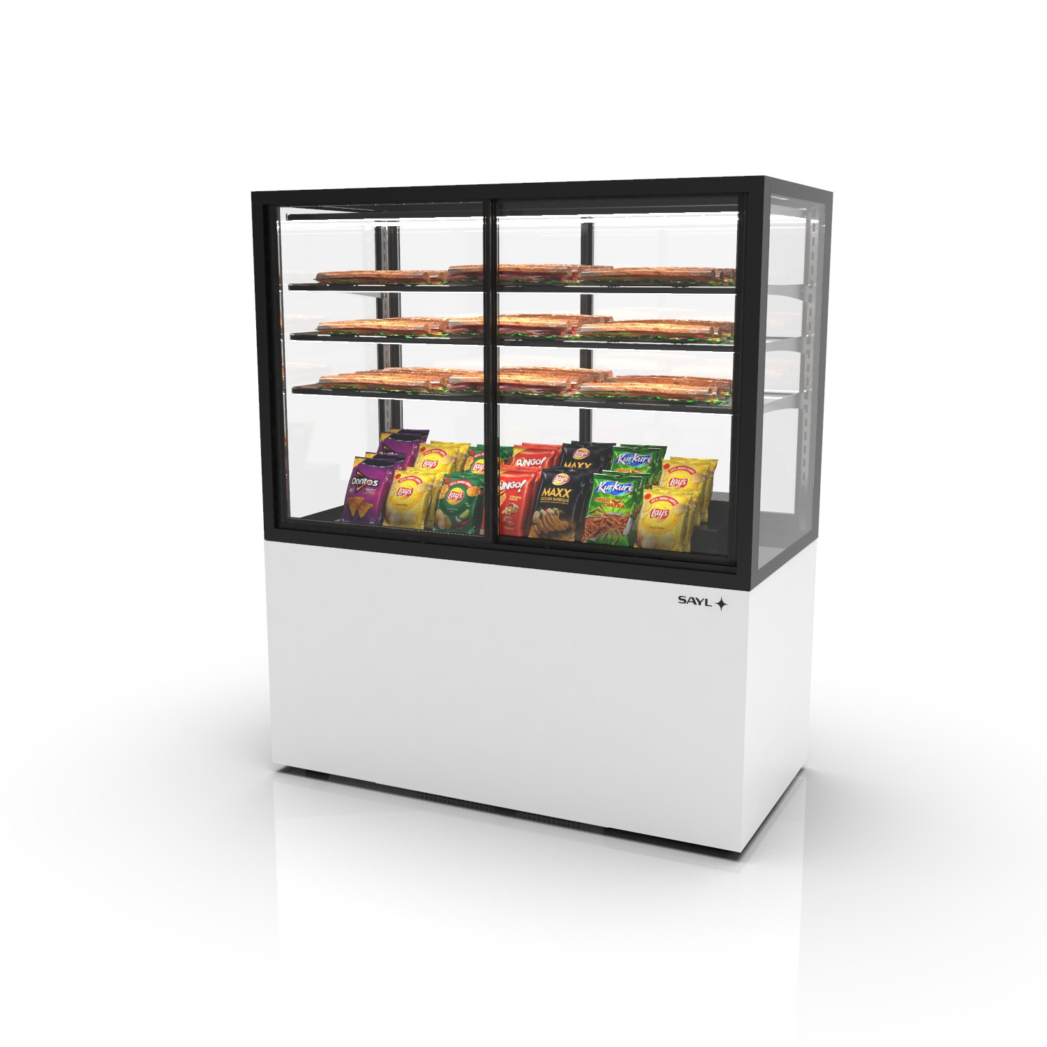 Vitrine Expositora Neutra de Balcão 1200x600x1400mm