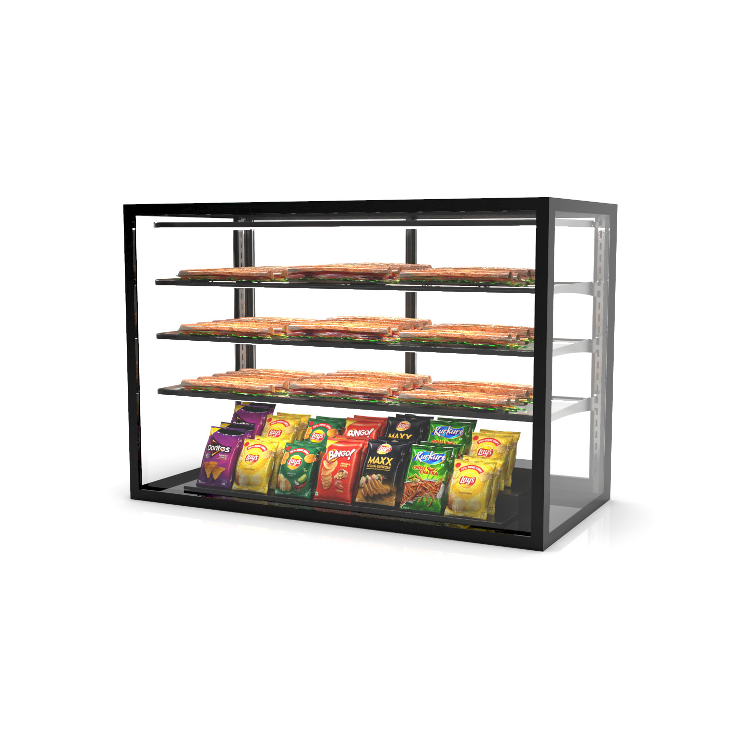Vitrine Expositora Neutra IN120-80N