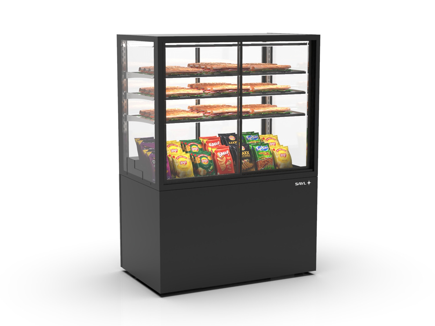 Vitrine Expositora Neutra IN100/80-140NA-B