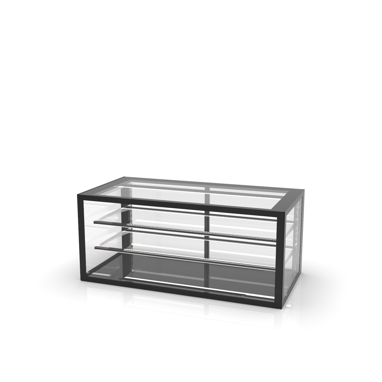 Vitrine Neutra de Balcão com Portas Deslizantes 120cm
