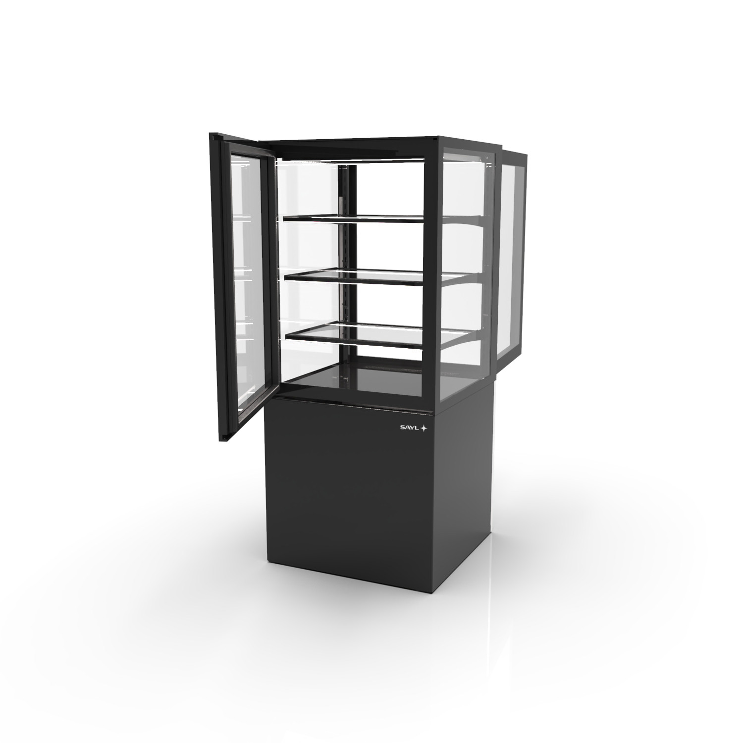Vitrine Expositora Neutra Vertical 3 Prateleiras