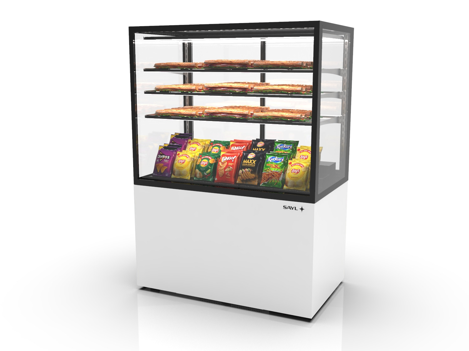 Vitrine Neutra Profissional 1000x600x1400mm