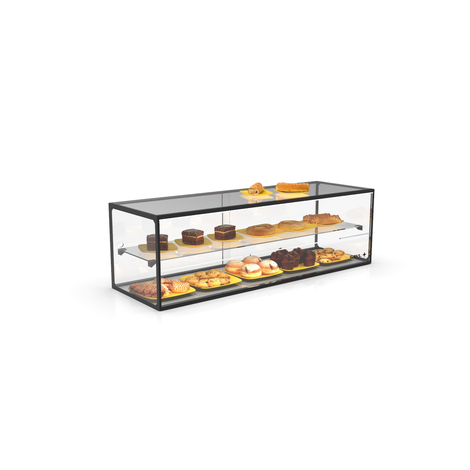 Vitrine Neutra Profissional 2 Pisos 1200mm