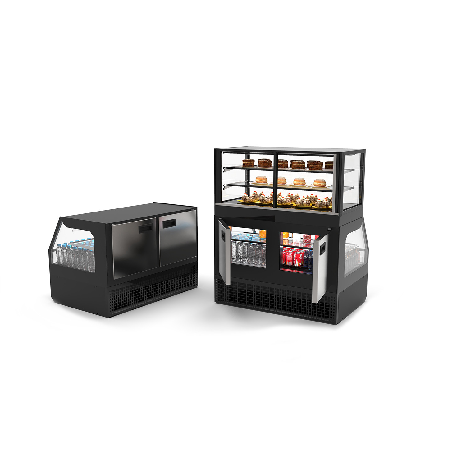 Vitrine Combinada com Vidro Temperado e Temperatura +70ºC