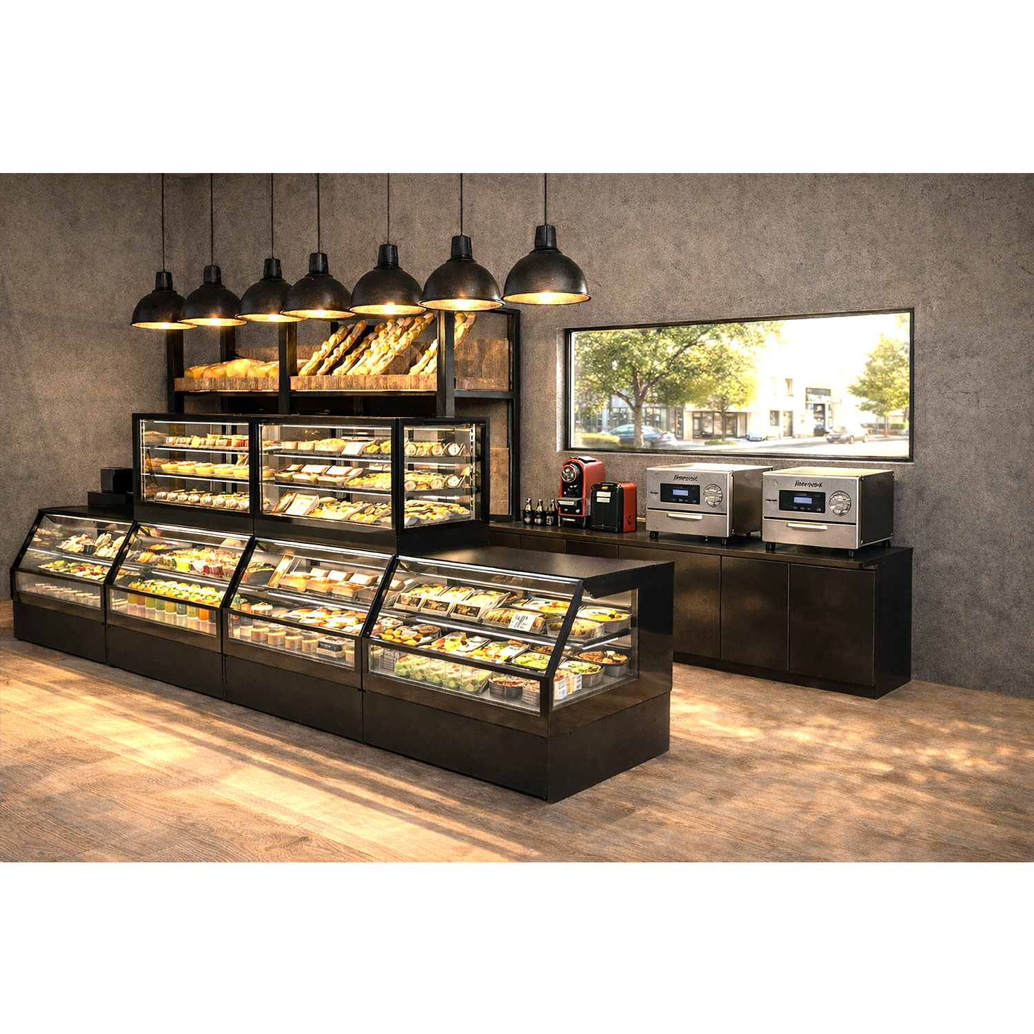 Vitrine de Quentes Combi Sahara 100x80x85cm