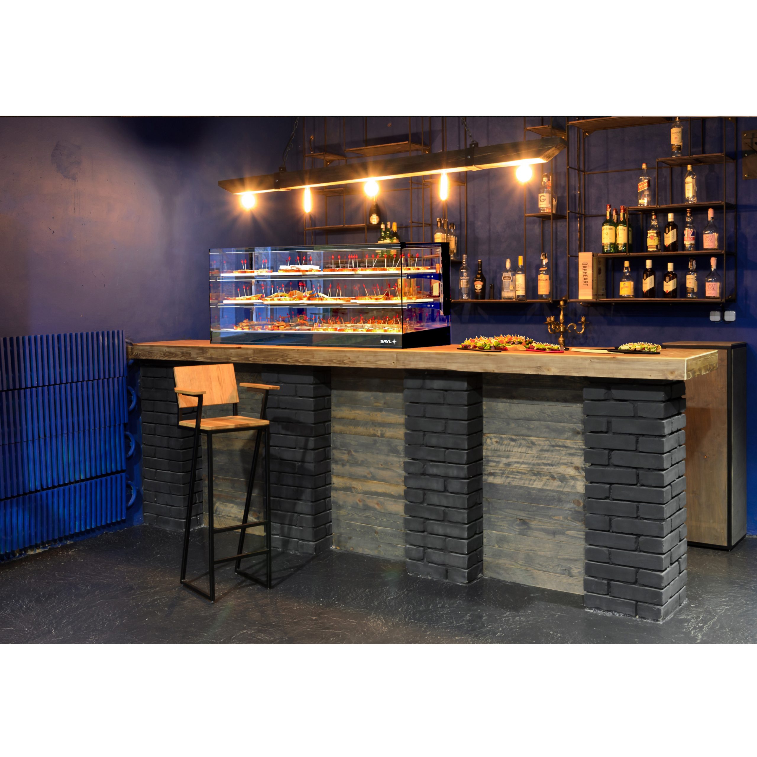 Vitrine Refrigerada Estática de Mesa Triple Nível