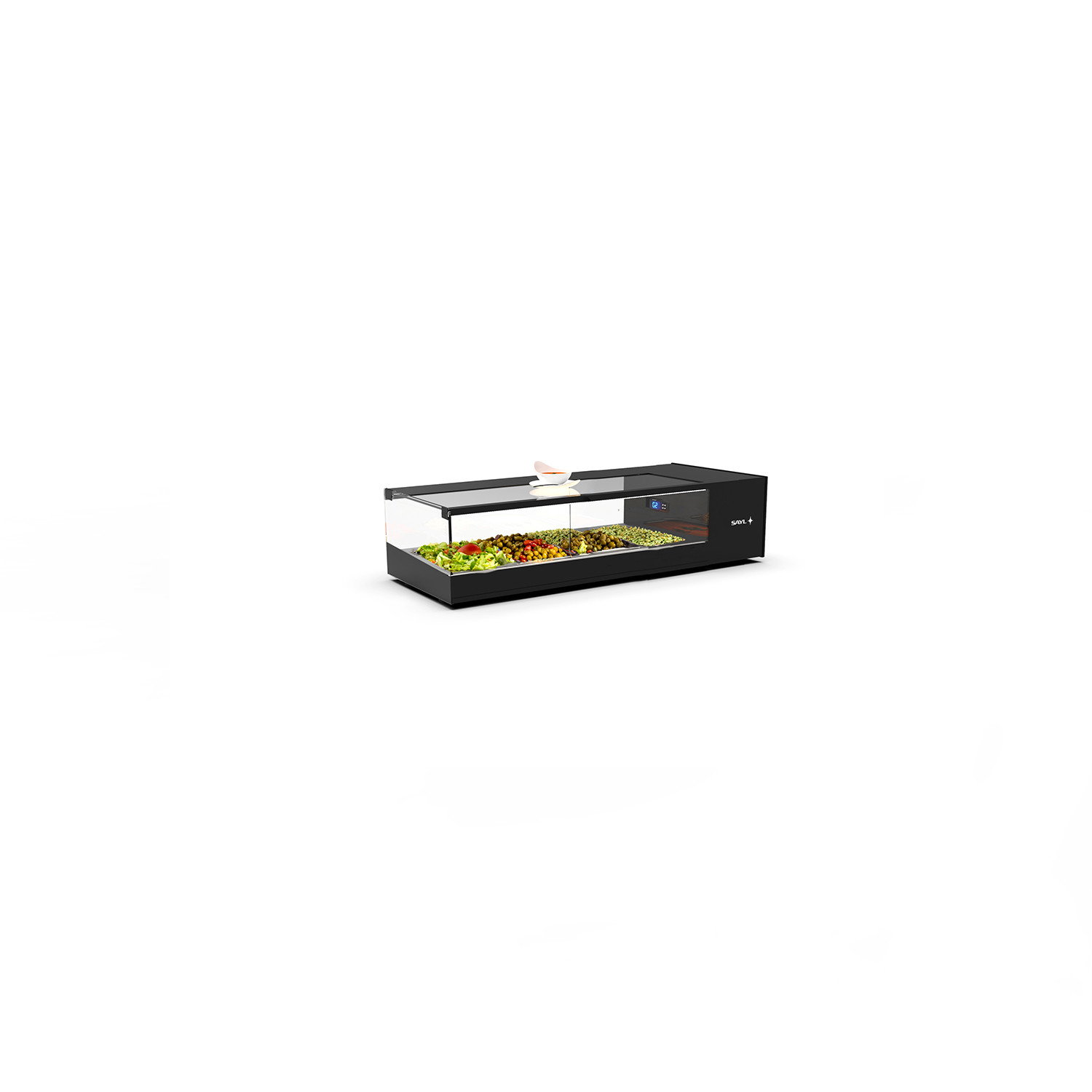 Vitrine Refrigerada de Bancada LED para 4 GN 1/3