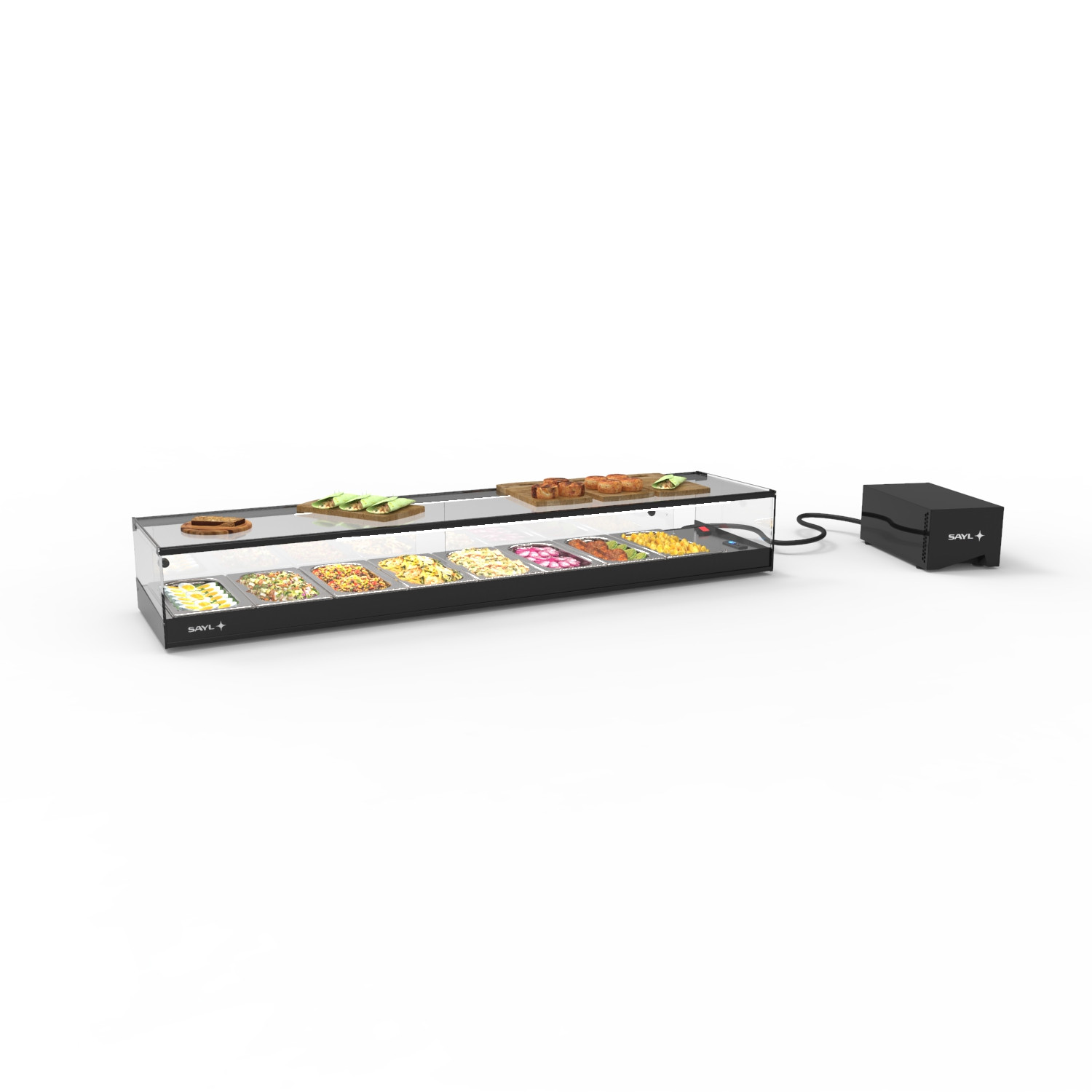 Vitrine Refrigerada de Bancada para Tapas 8x GN 1/3