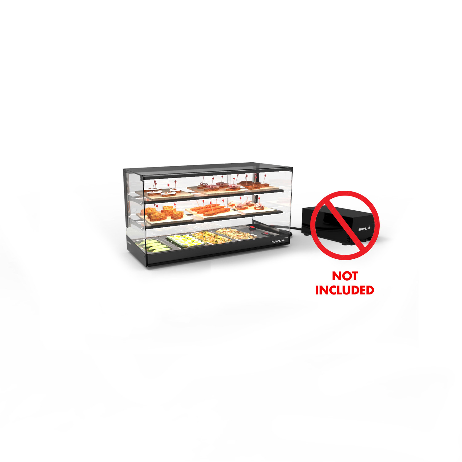 Vitrine Refrigerada Base Estática 2 Prateleiras