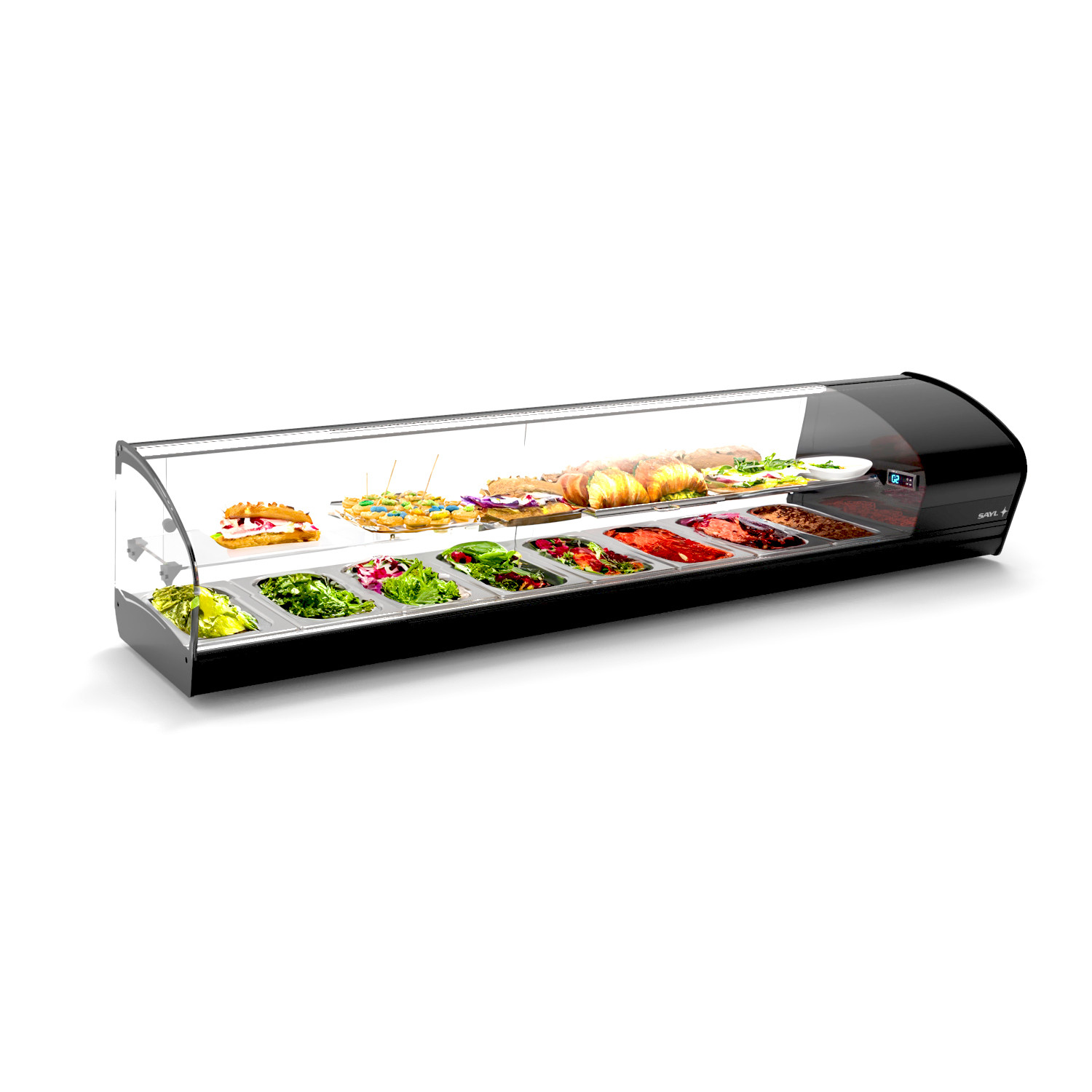 Vitrine Refrigerada Expositora 8xGN1/3x40mm