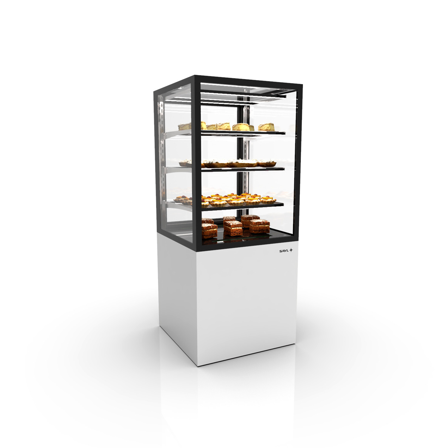 Vitrine Refrigerada Expositora Integra Vidro Curvo 60x60x140cm