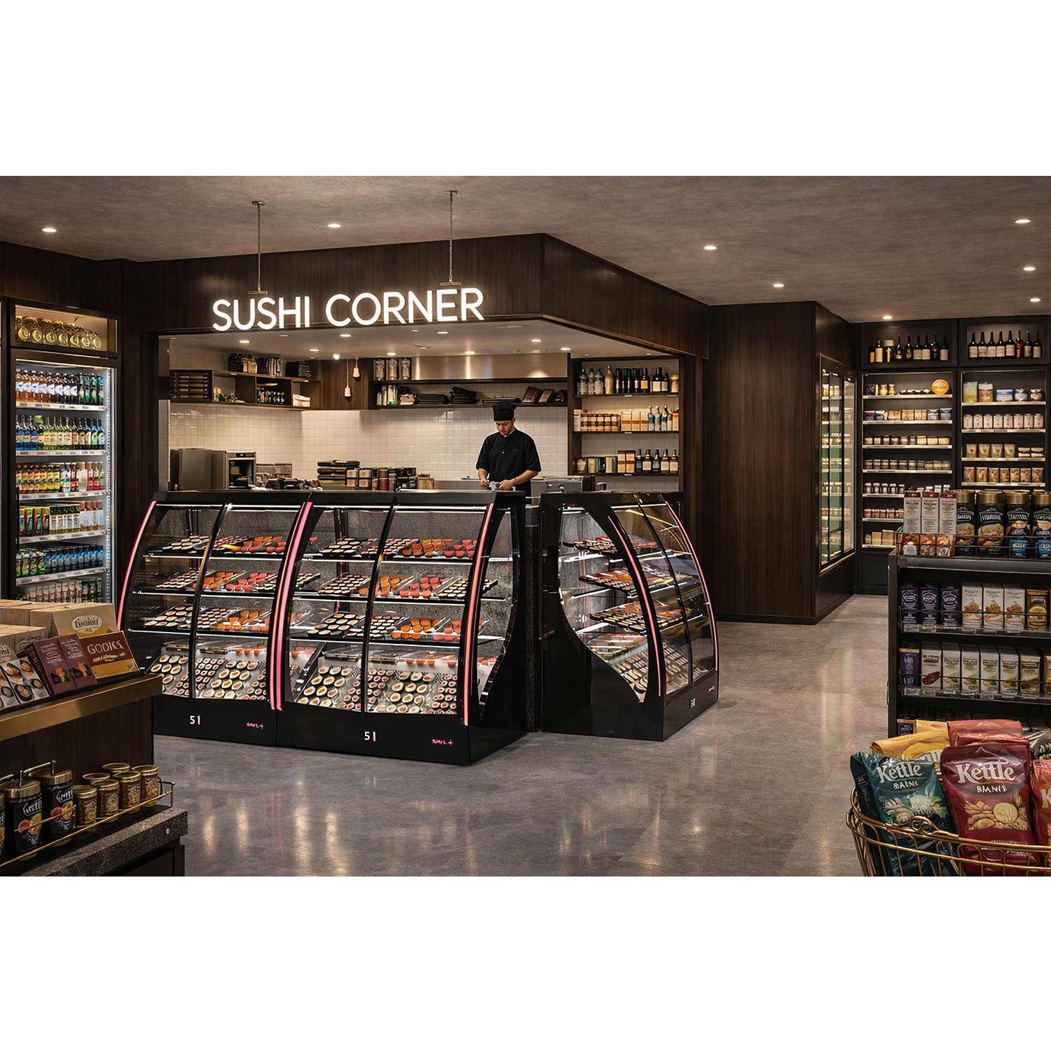 Vitrine Refrigerada Curva PAK 1015mm
