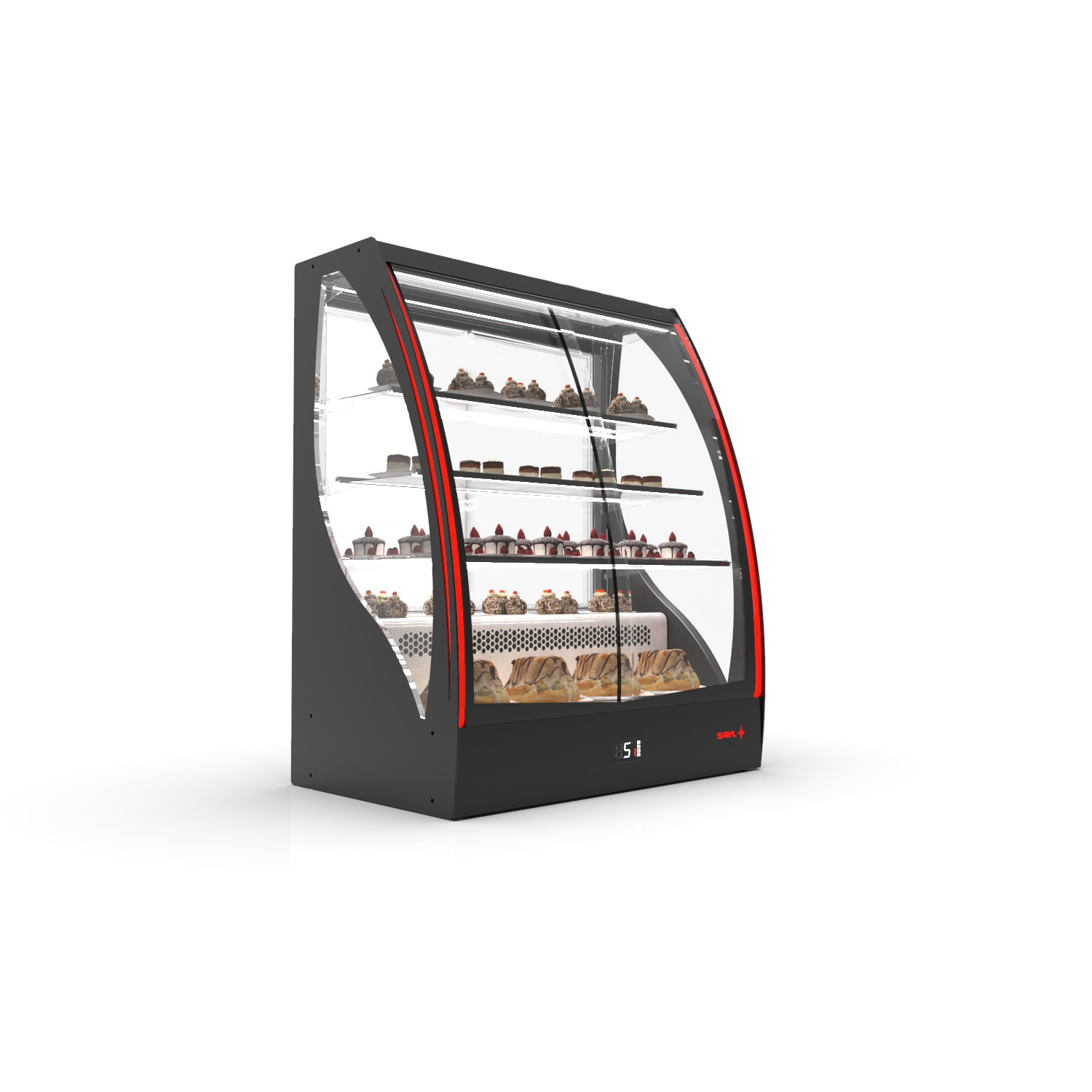 Vitrine Refrigerada Curva Frontal 1015mm PAK