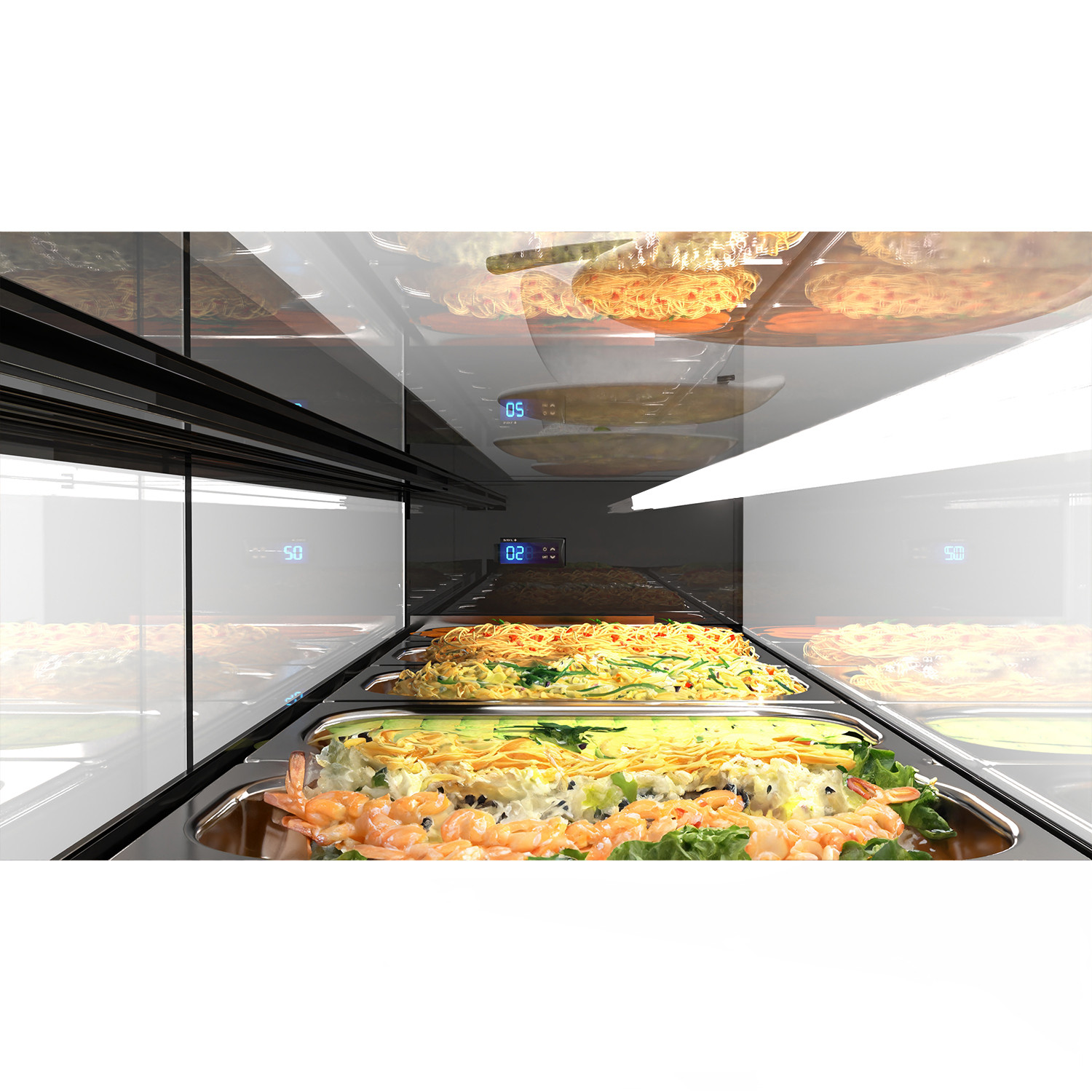 Vitrine Refrigerada Estática para Tapas, 230V
