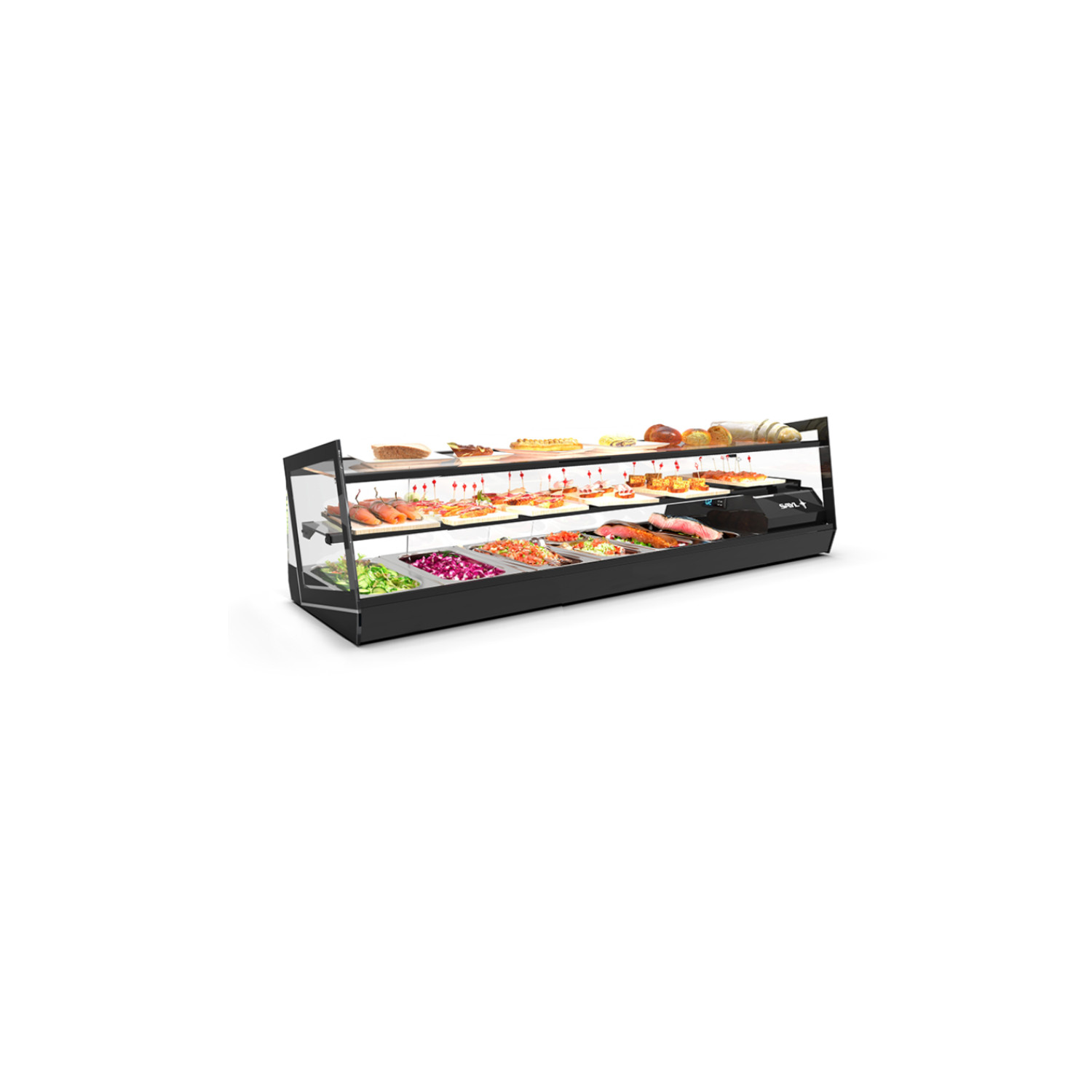 Vitrine Refrigerada Expositora de Balcão 6xGN1/3