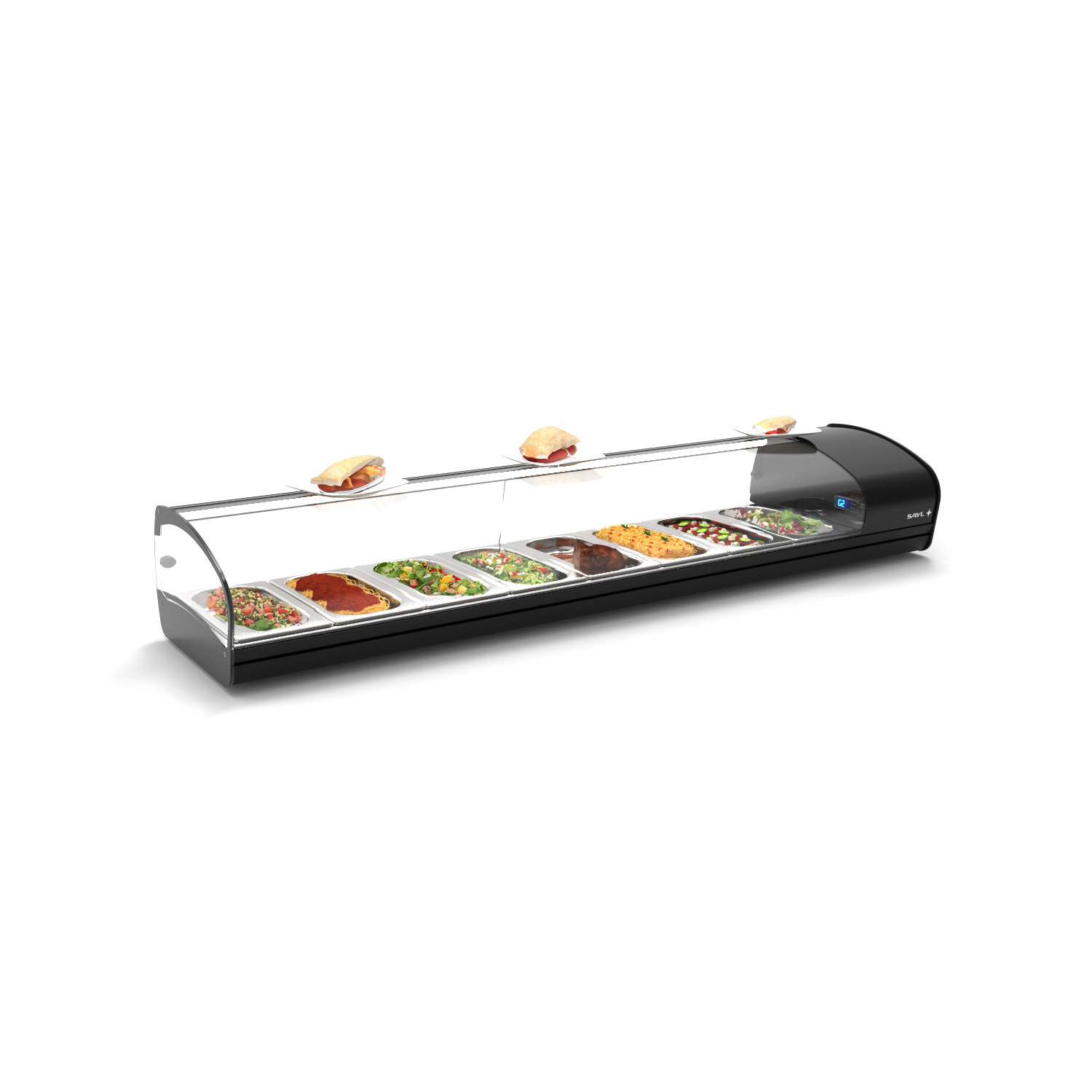 Vitrine Refrigerada Expositora 8xGN1/3 de Bancada - SK8