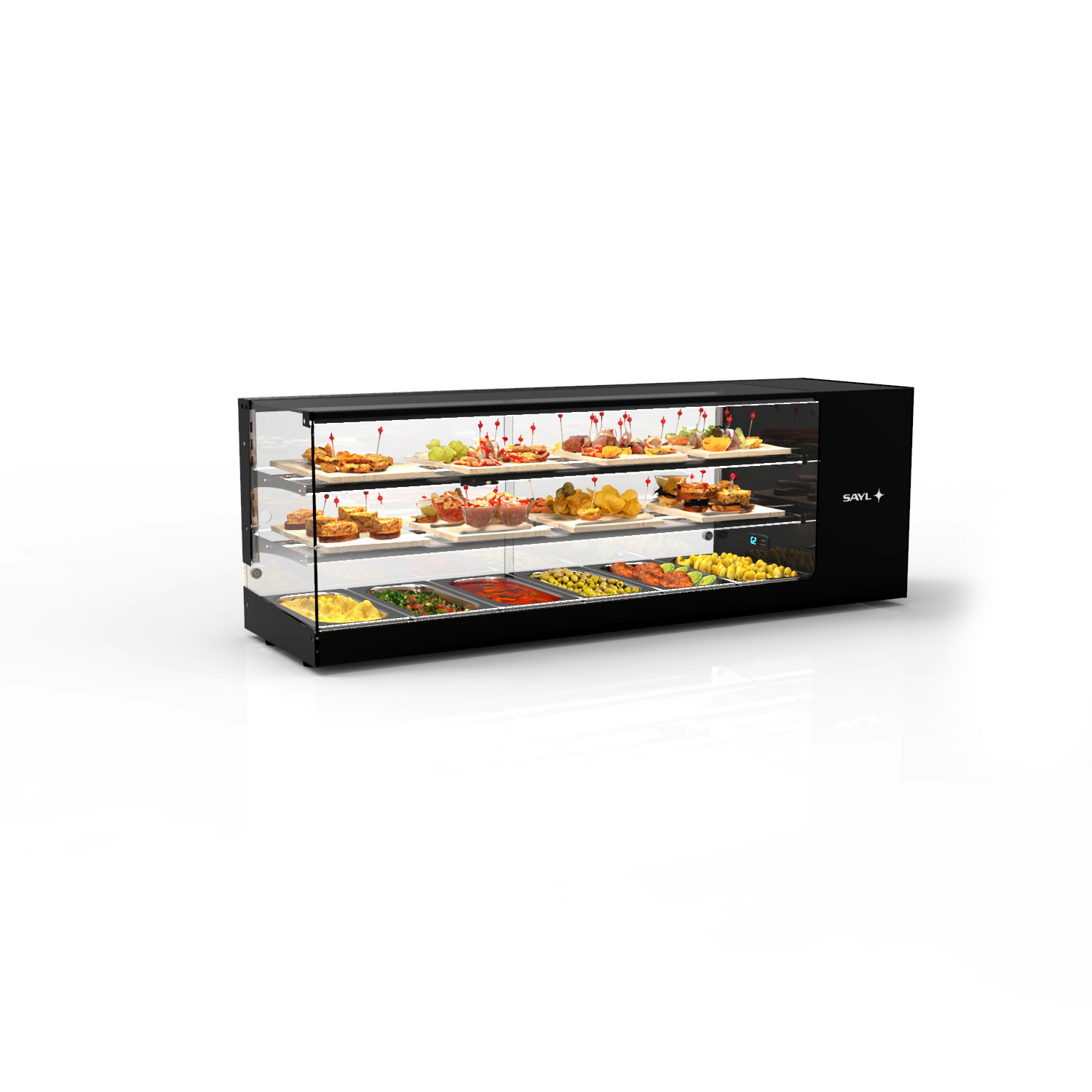 Vitrine Refrigerada Expositora de Balcão 3 Níveis