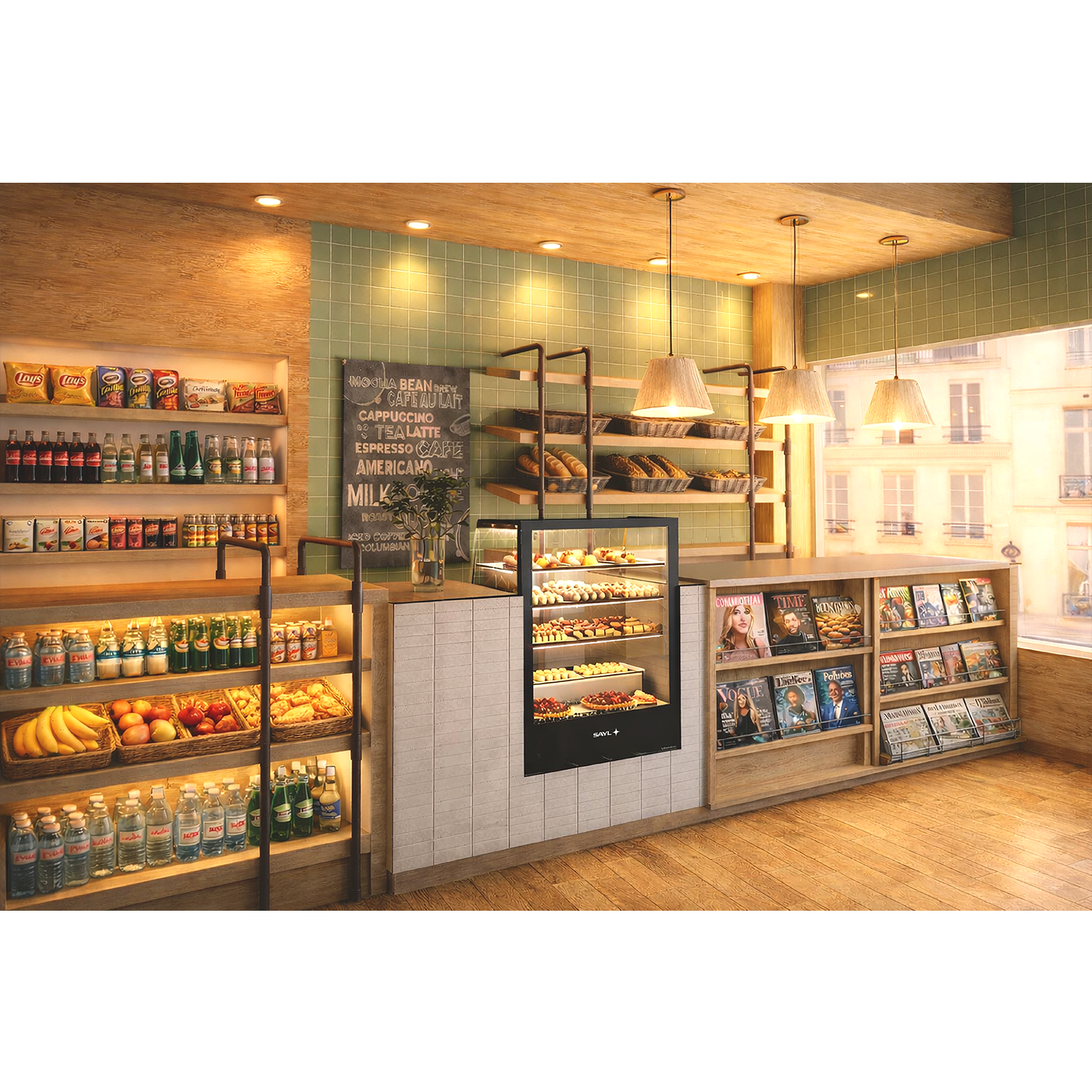 Vitrine Refrigerada Expositora 710mm para Balcão