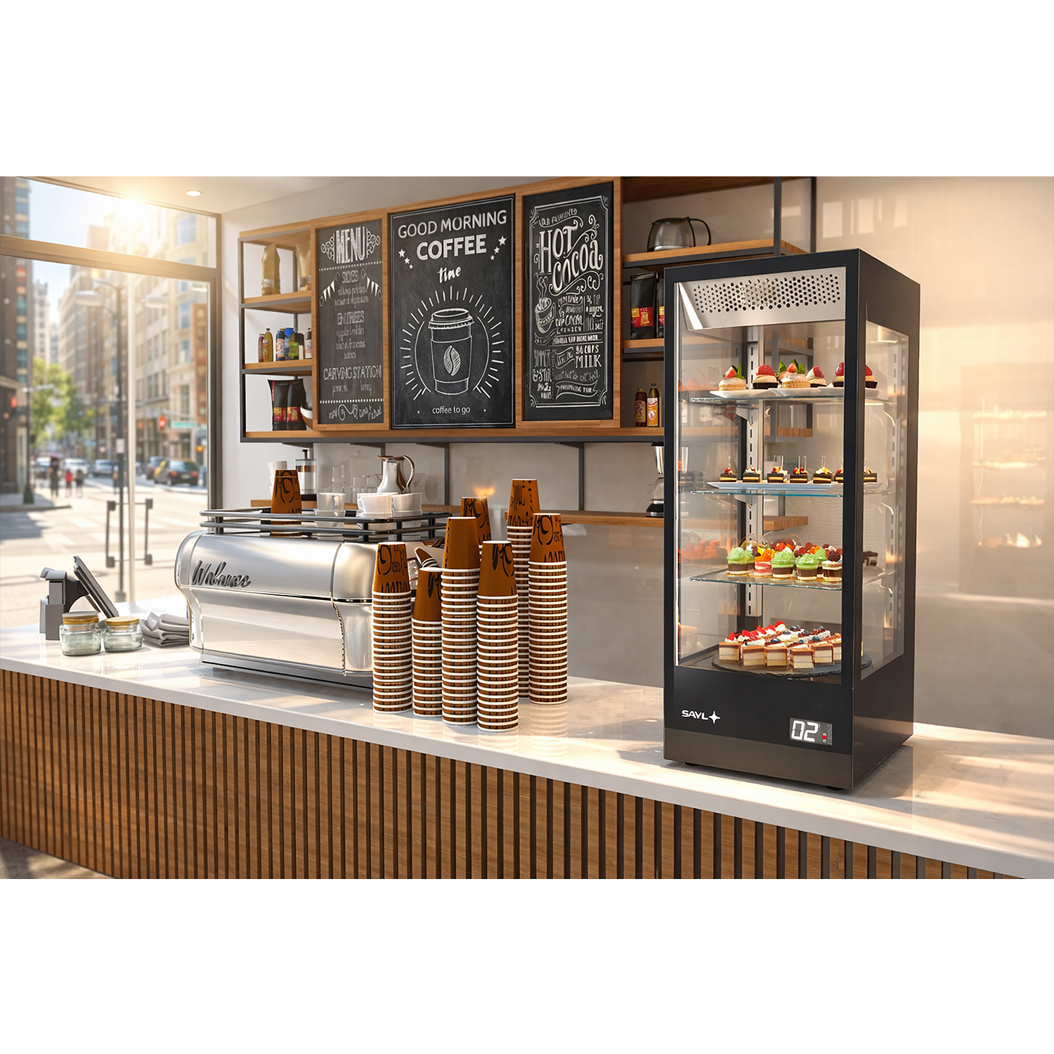 Vitrine Refrigerada Expositora 3 Prateleiras CBX-80