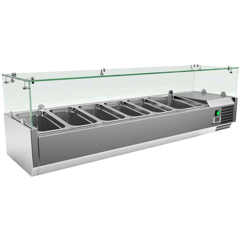 Vitrine Refrigerada Expositora de Ingredientes 1500mm