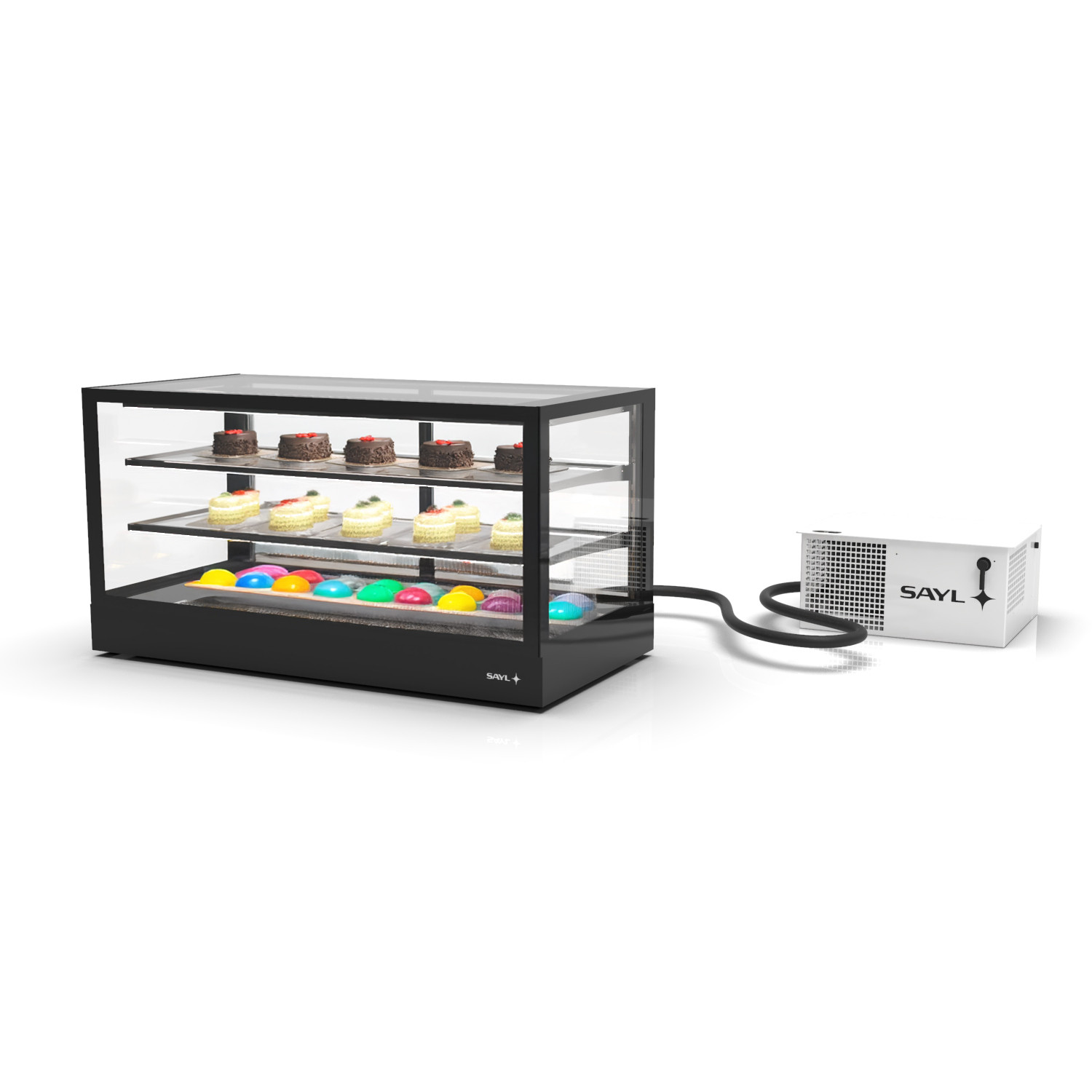 Vitrine Refrigerada Expositora 120cm Portas Deslizantes Traseiras