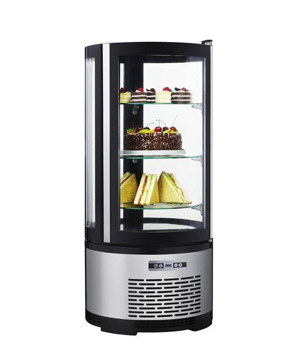 Vitrine Refrigerada Redonda 100L | Expositor Pastelaria