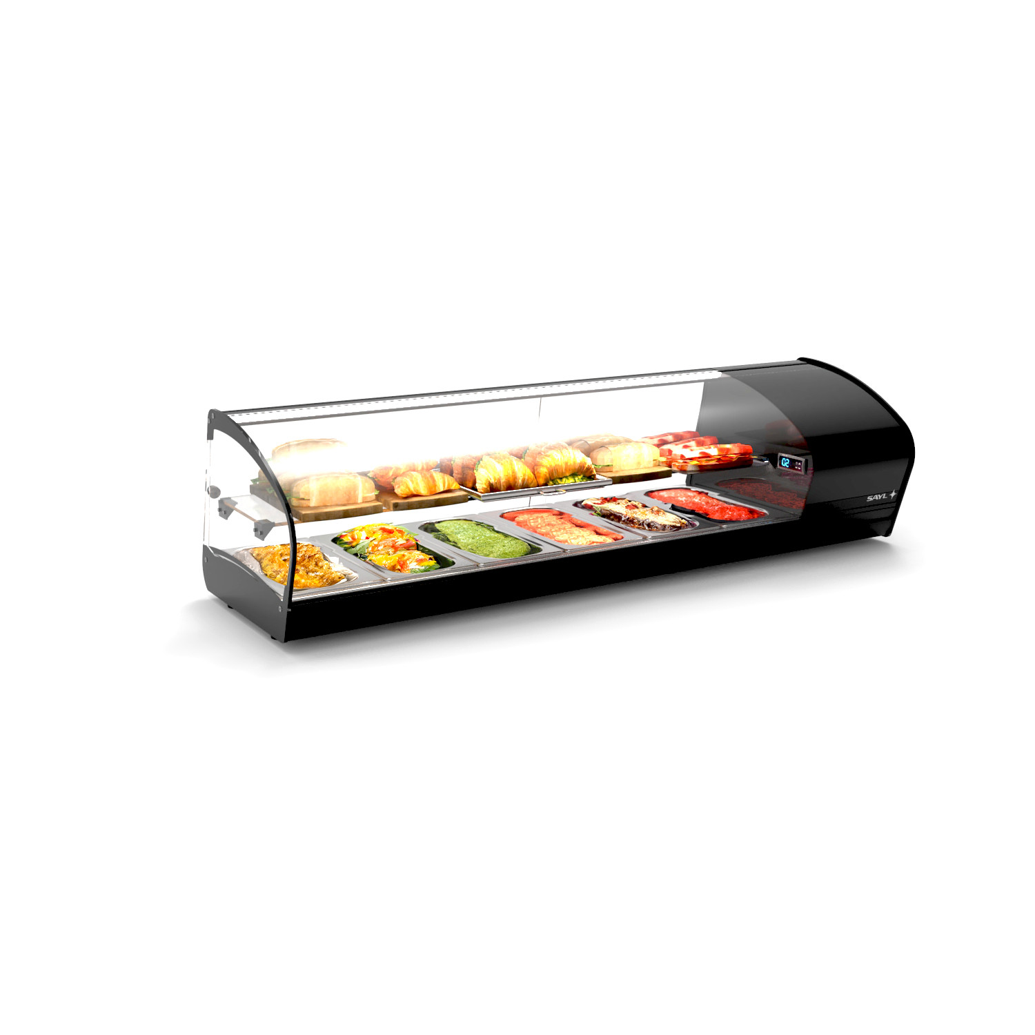 Vitrine Refrigerada Expositora 6xGN1/3 de 1438mm