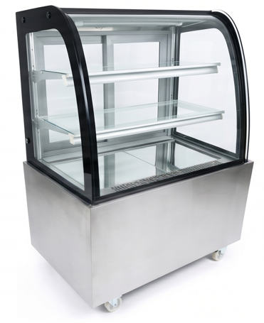Vitrine Refrigerada para Pastelaria Vidro Curvo 1500mm