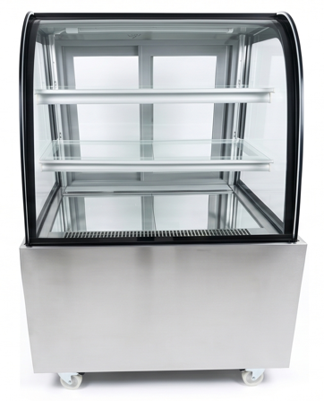 Vitrine Refrigerada Pastelaria Vidro Curvo 900mm