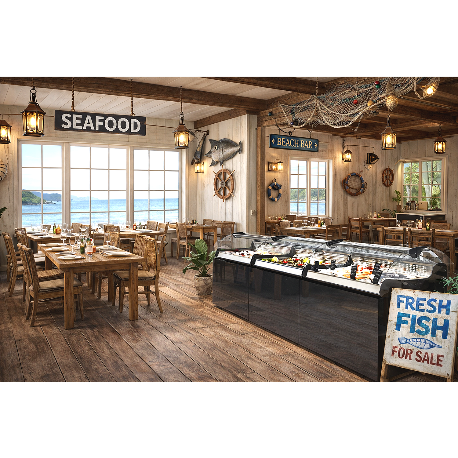 Vitrine Refrigerada para Peixe 2xGN 1/1 - VX2-N