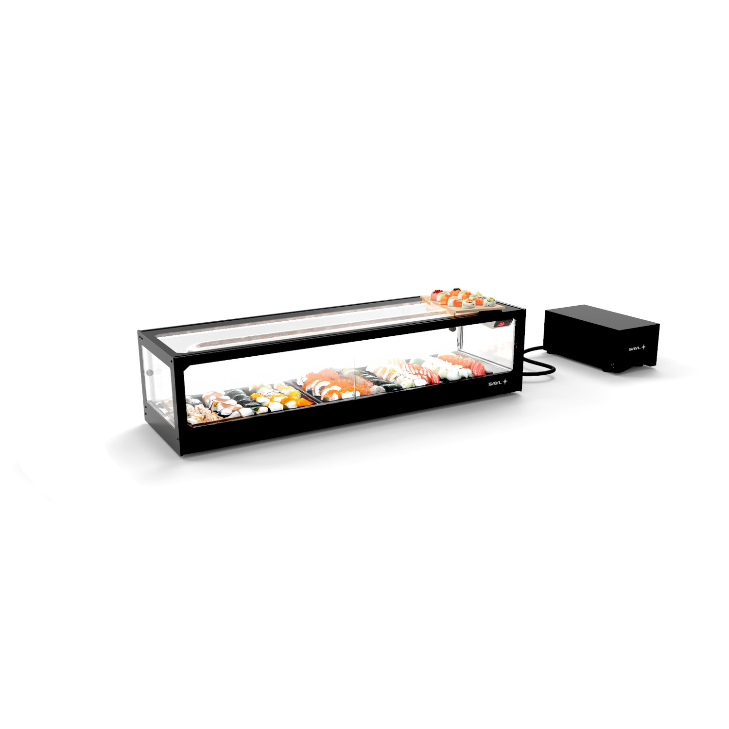Vitrine Refrigerada para Sushi, 6xGN 1/3, 1320mm