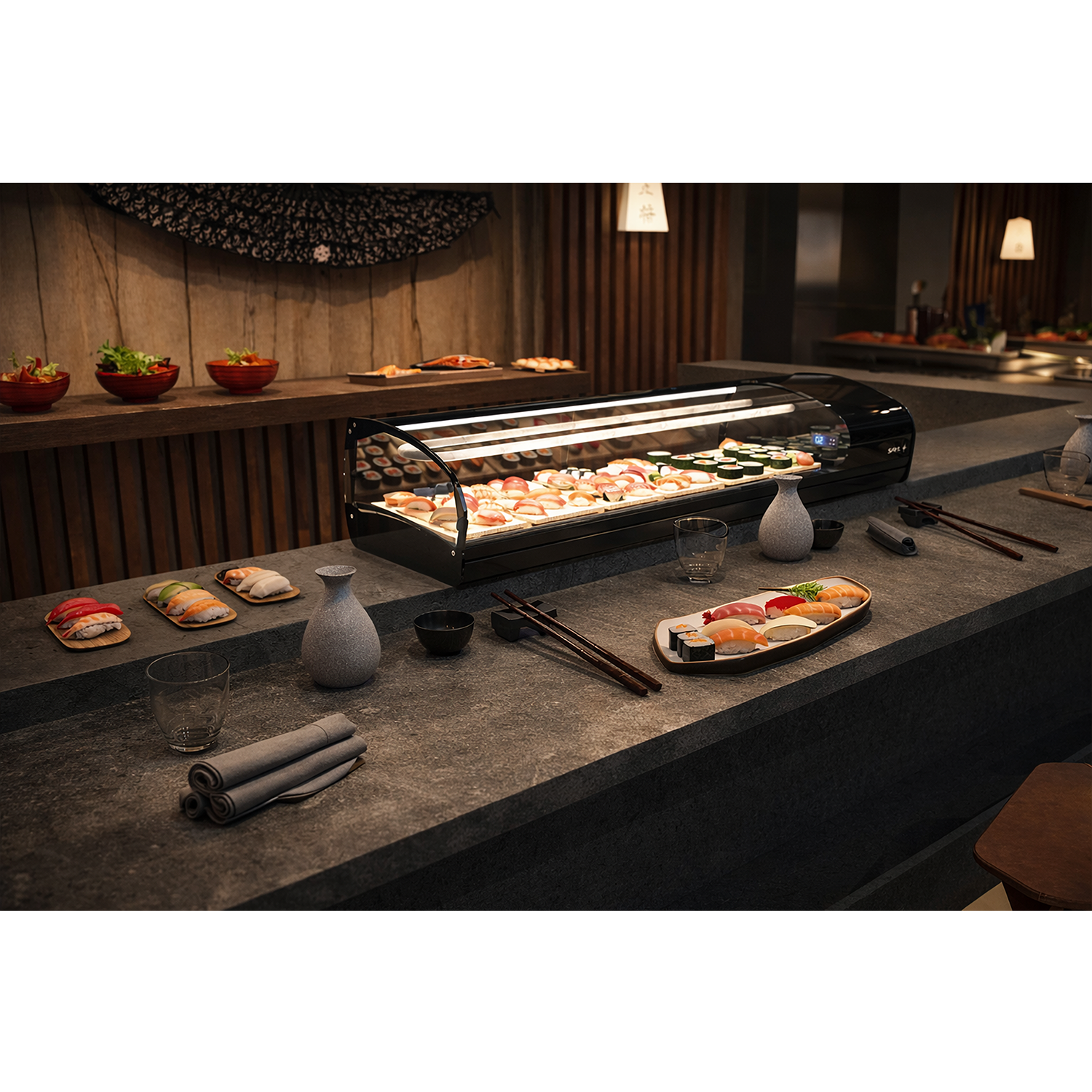 Vitrine Refrigerada para Sushi SK6S 6xGN1/3