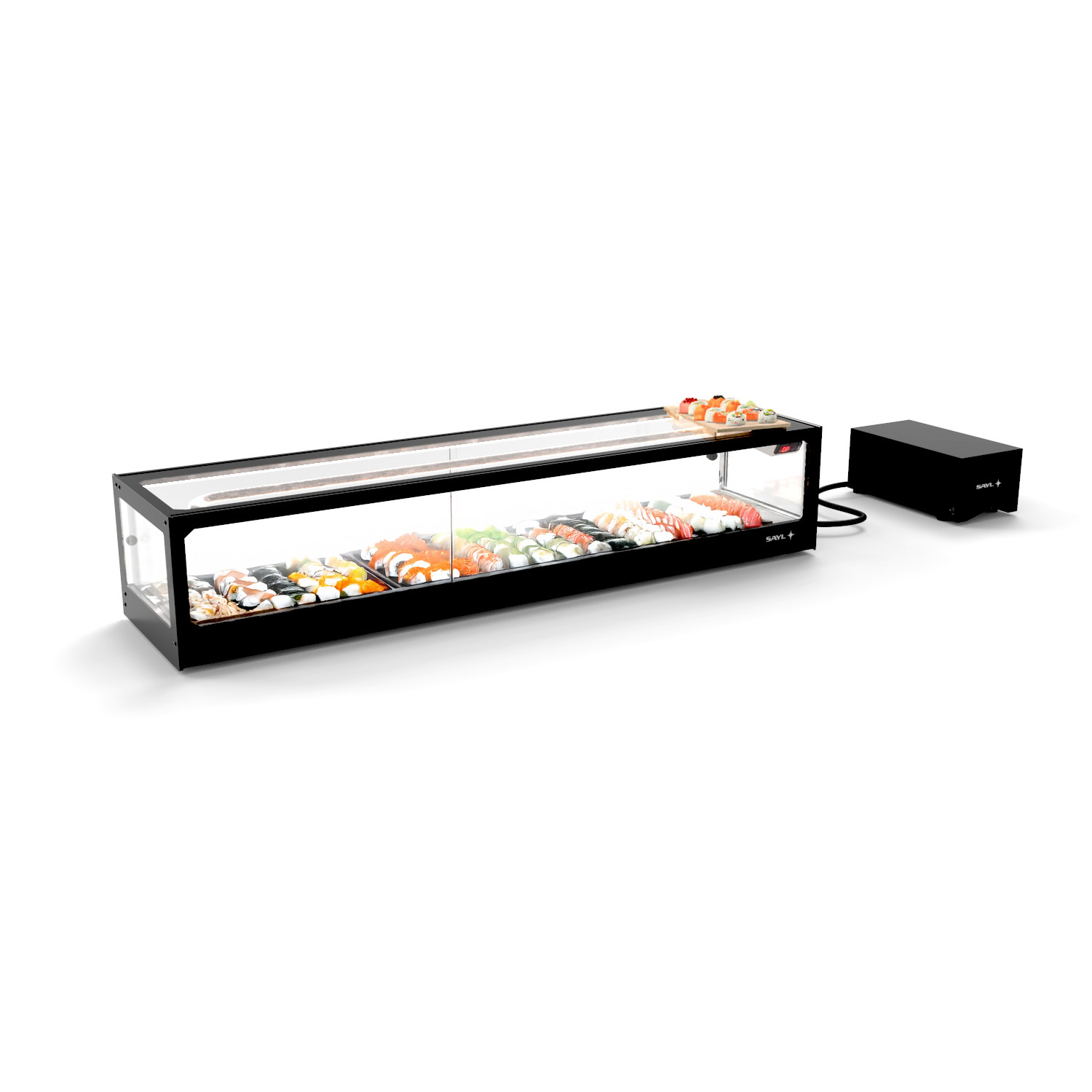 Vitrine Refrigerada para Sushi Base Plana 1540mm