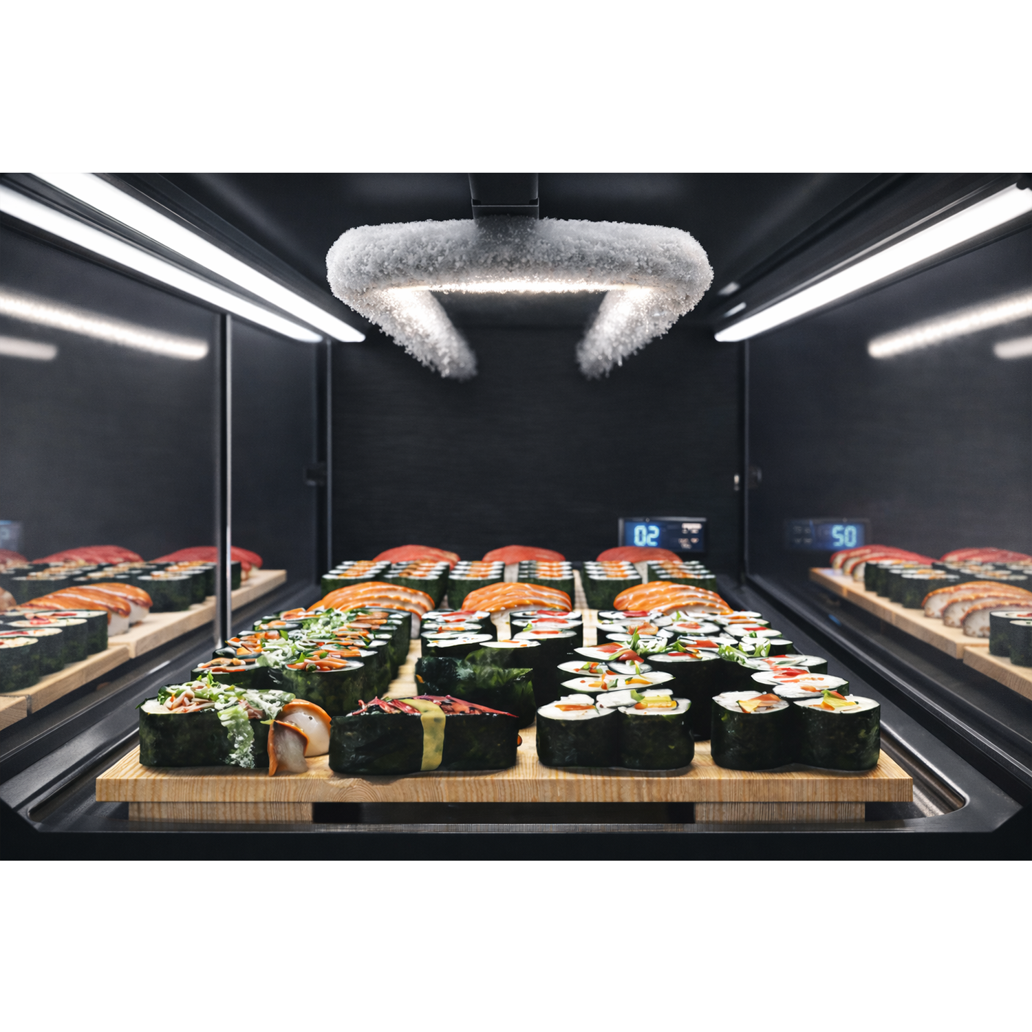 Vitrine Refrigerada Dupla Sushi Logic