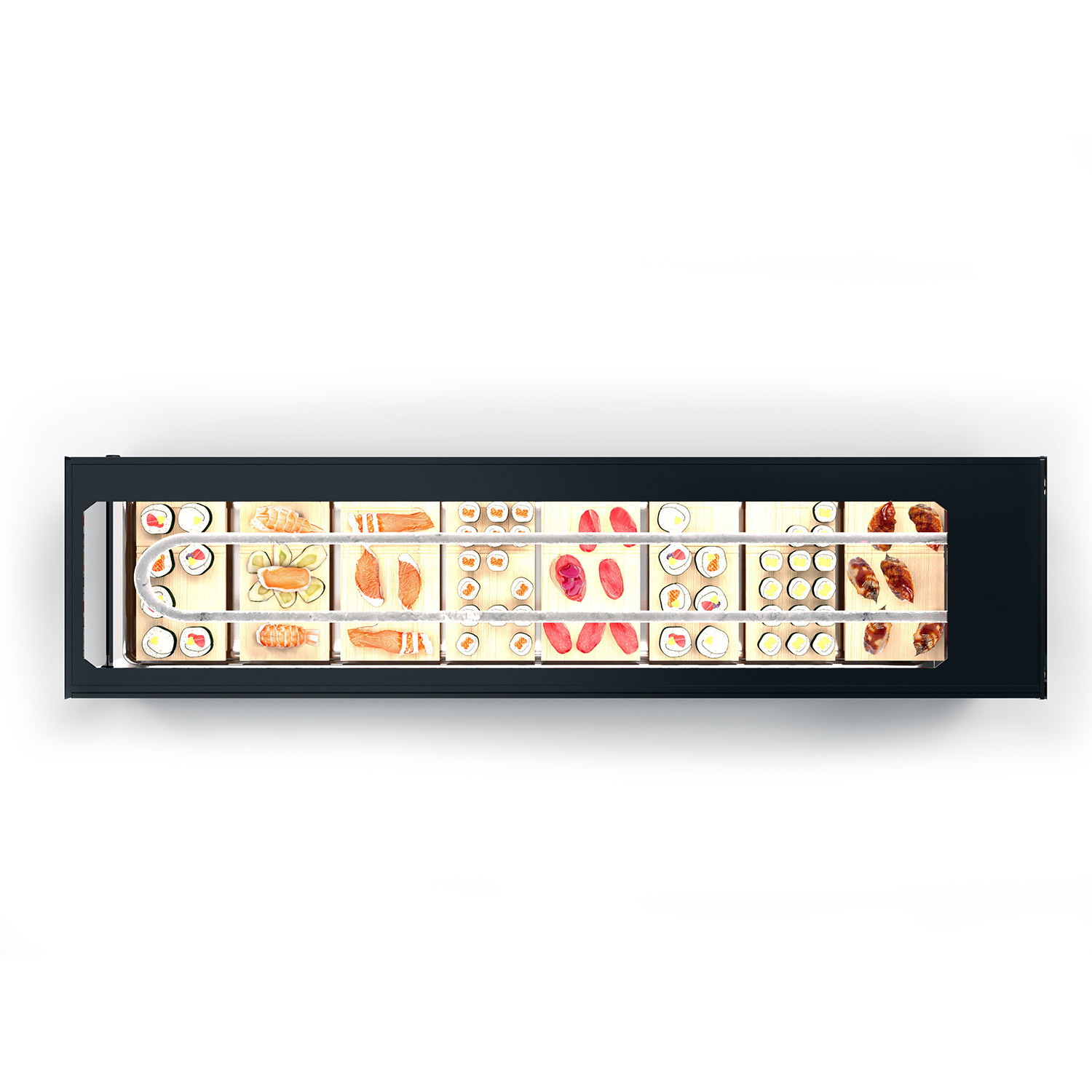 Vitrine Refrigerada Dupla Sushi Logic