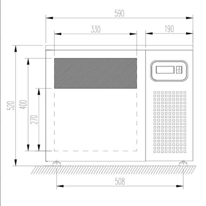 Abatedor de Temperatura 3 GN 1/1 Linha 700 Elétrico