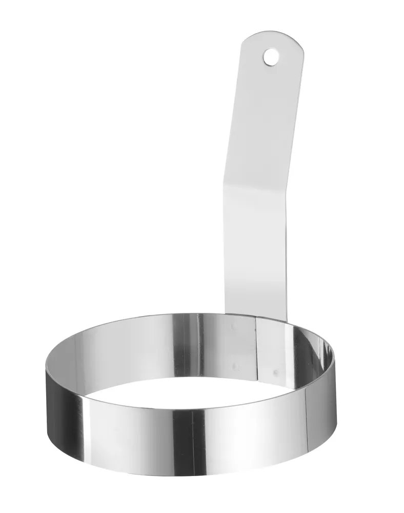 Anel para Ovo em Aço Inoxidável ⌀103mm com Pega Longa