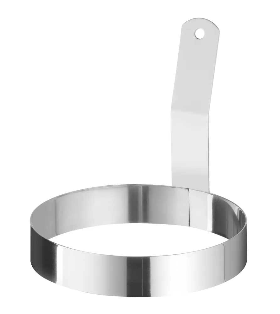 Anel para Ovo em Aço Inoxidável ⌀88mm com Pega Longa