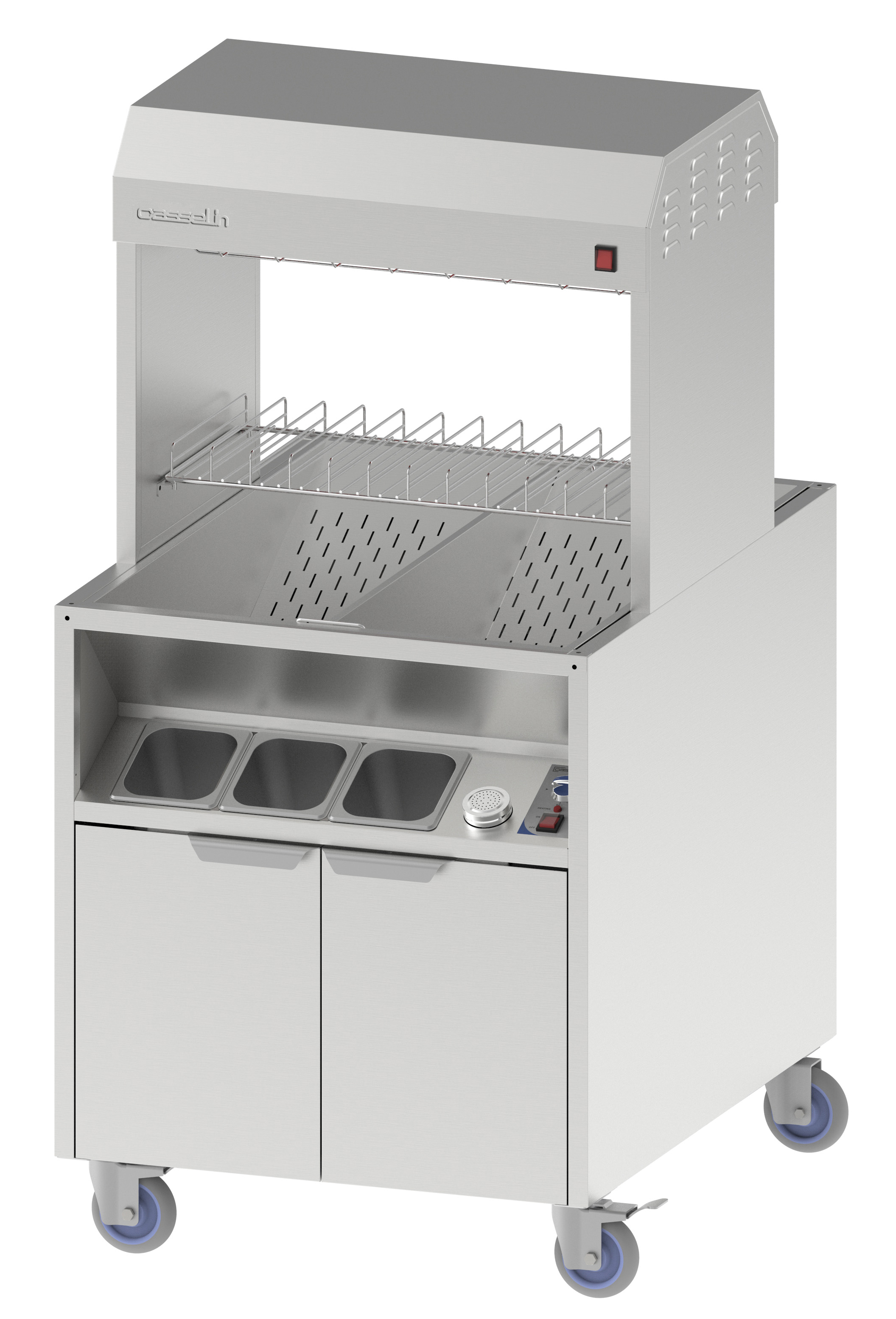 Aquecedor de Batatas Pass-Through Duplo Aquecimento Linha 900 Elétrico