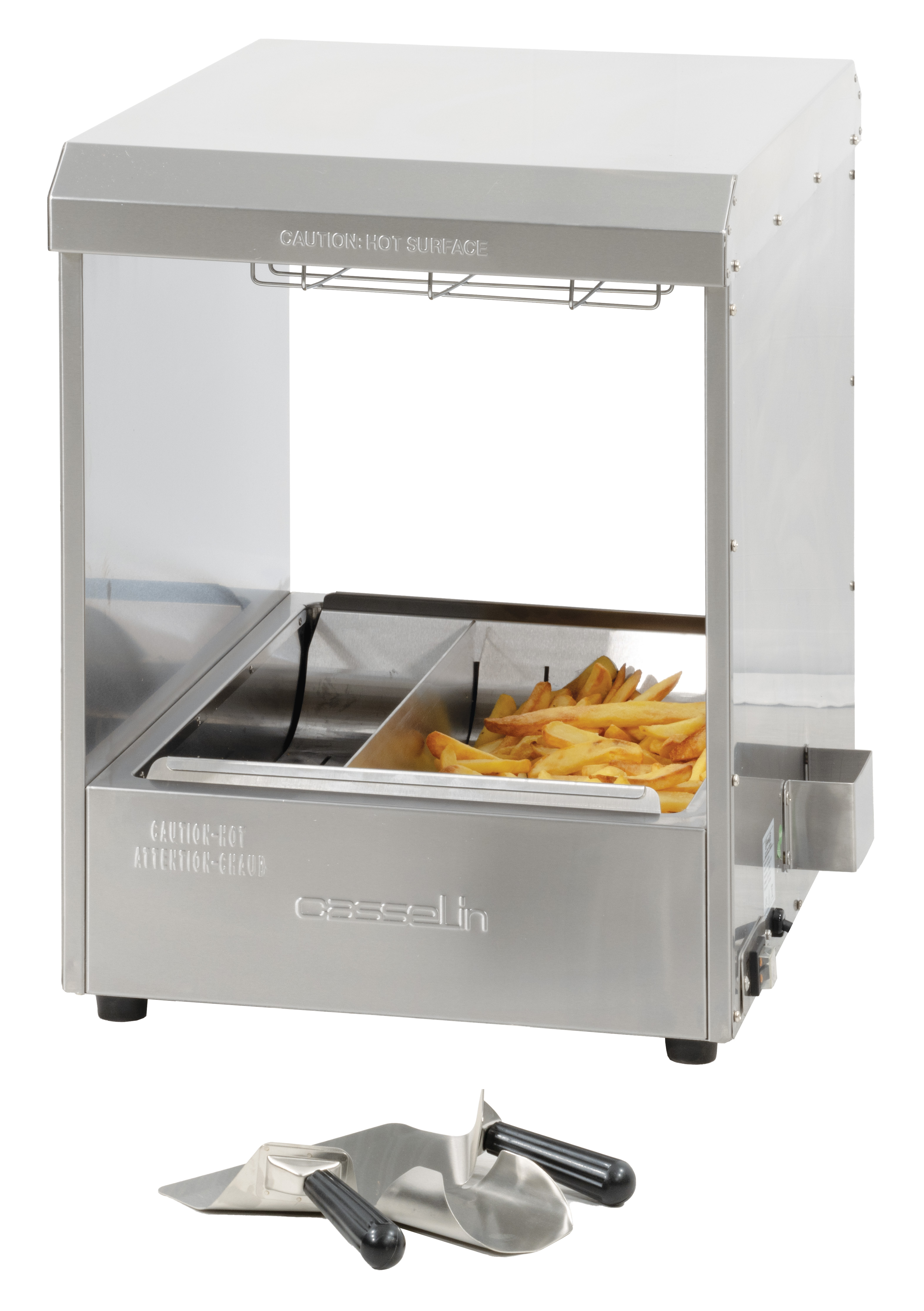 Aquecedor de Batatas Fritas Elétrico Pass-through Duplo 512mm