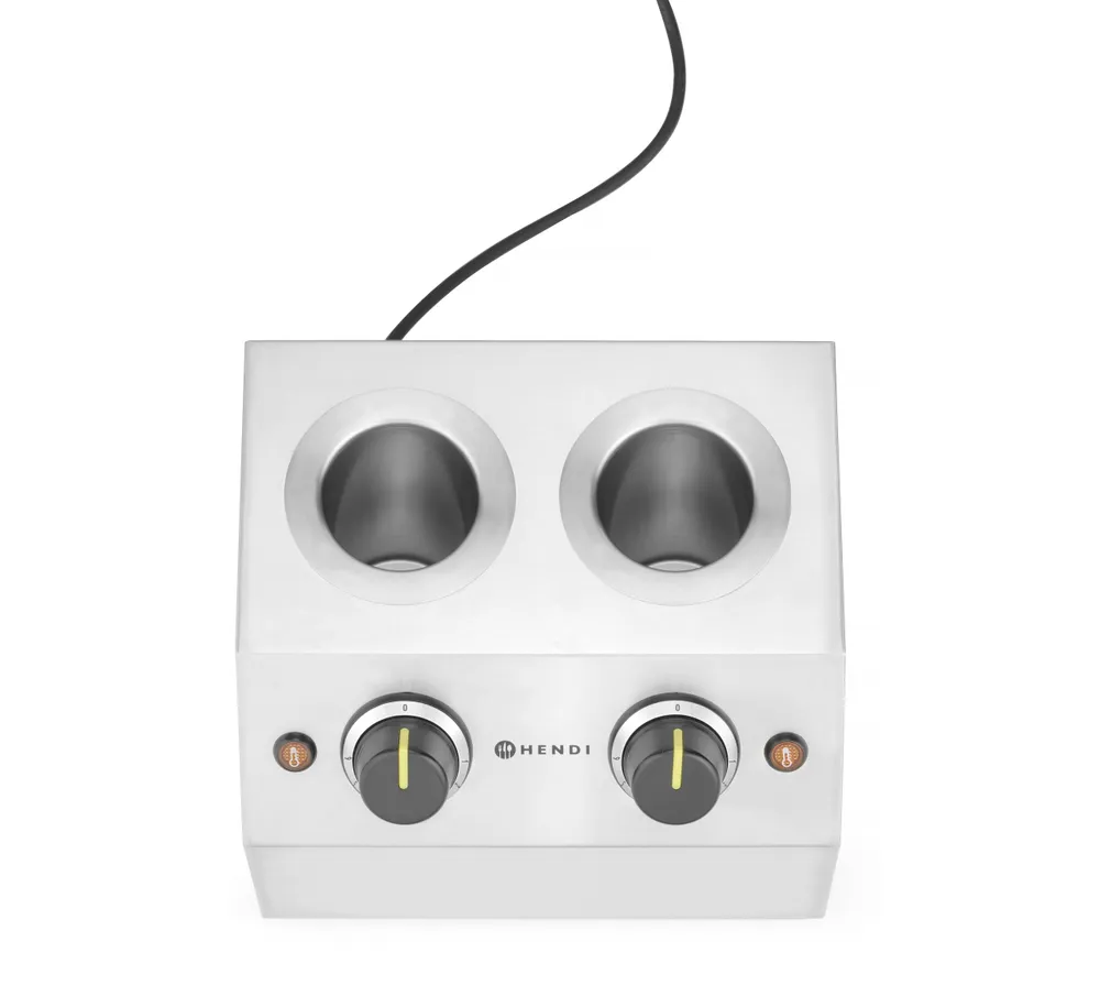 Aquecedor de Molhos Elétrico 2x0,65L para Bancada
