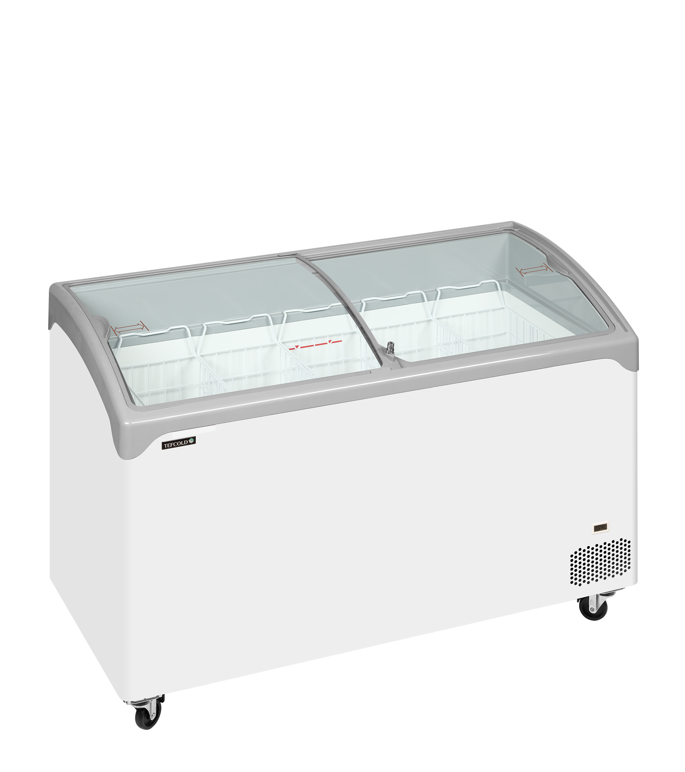 Arca Congeladora Expositiva 298L – Tampas Vidro Curvo NIC401SCEB