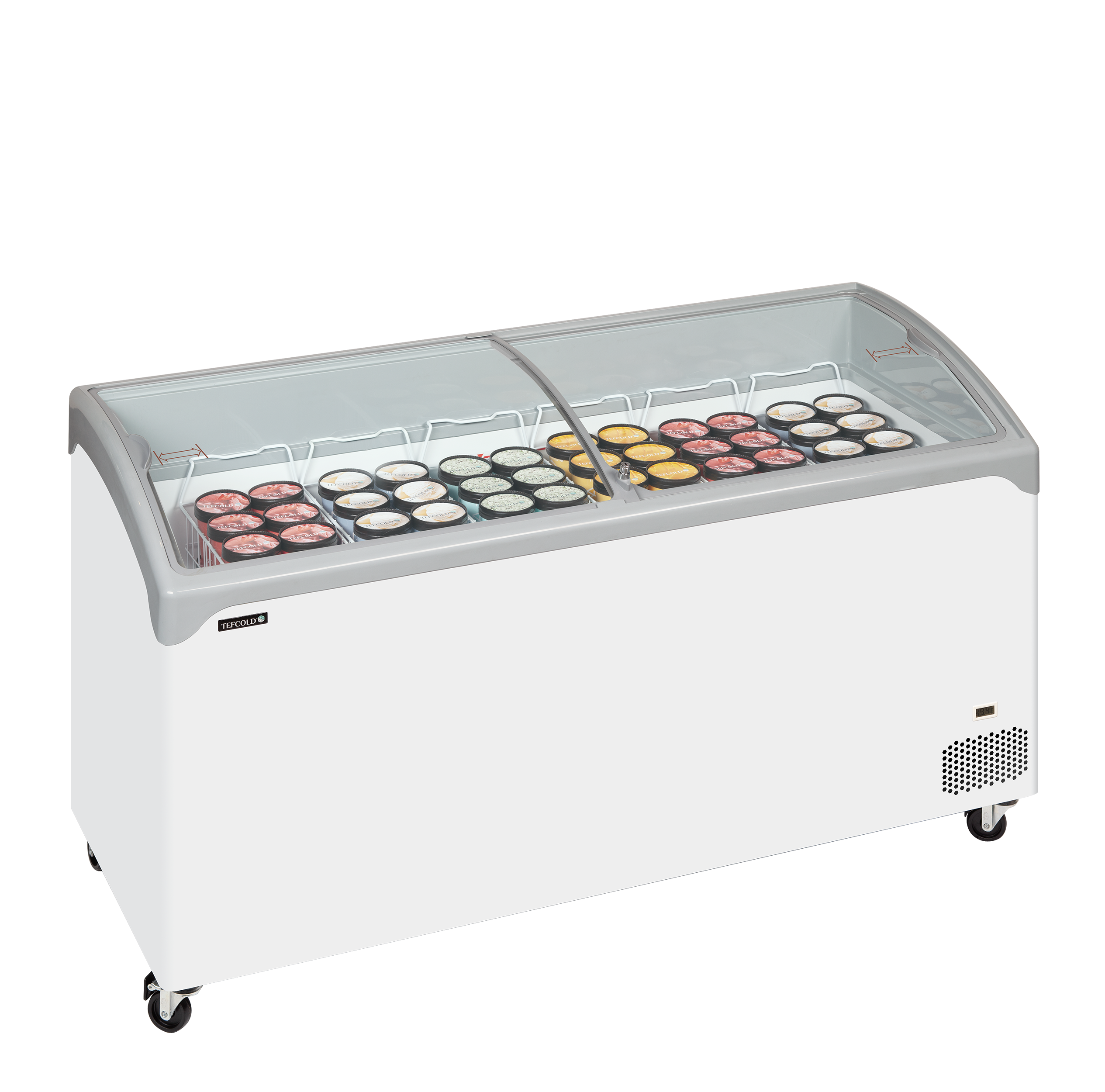 Arca Congeladora Expositiva 475L Vidro Curvo NIC501SCEB