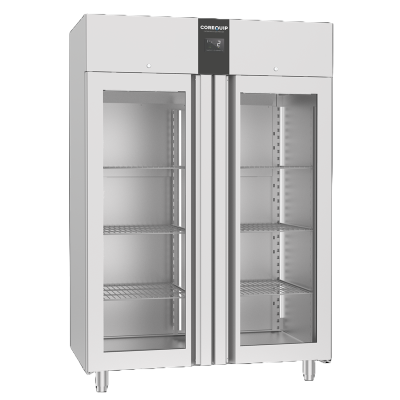 Armário Frigorífico Gastronorm GN 2/1 1400L com 2 Portas de Vidro