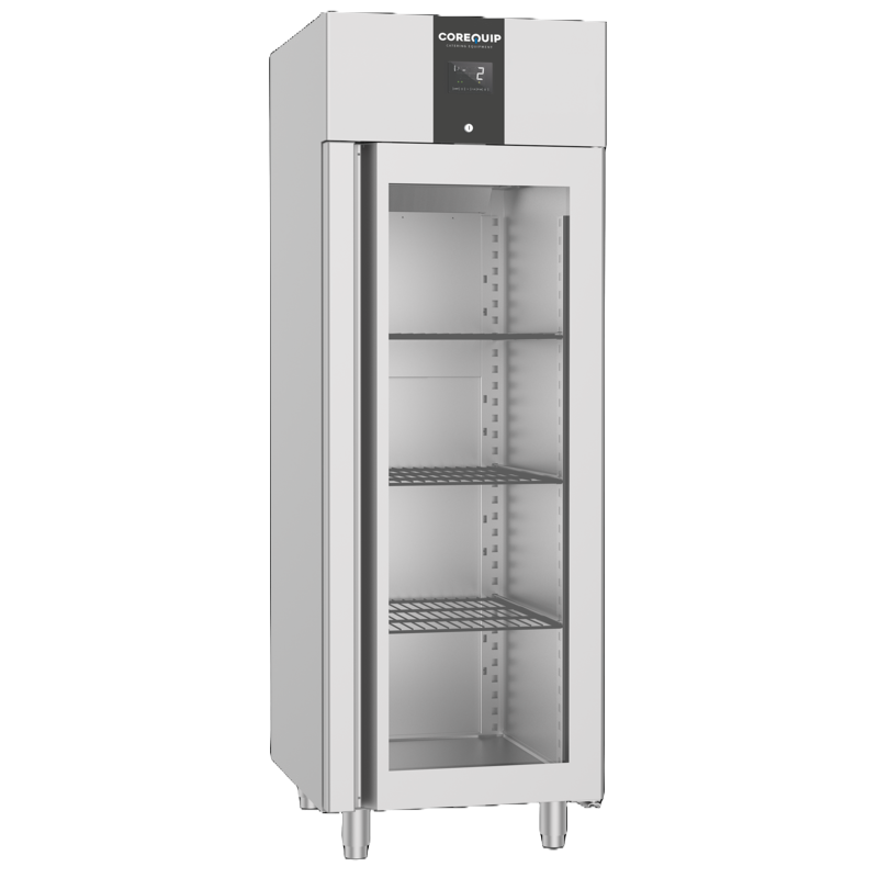 Armário Frigorífico Gastronorm GN 2/1 Inox com 1 Porta de Vidro