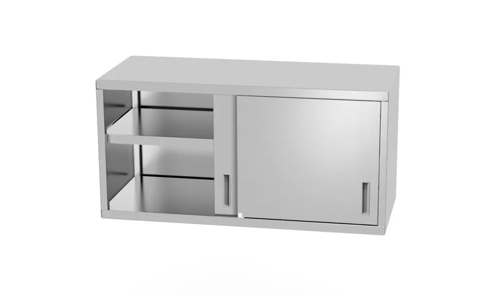 Armário Mural Inox 800x300x600mm com Portas Deslizantes Soldado