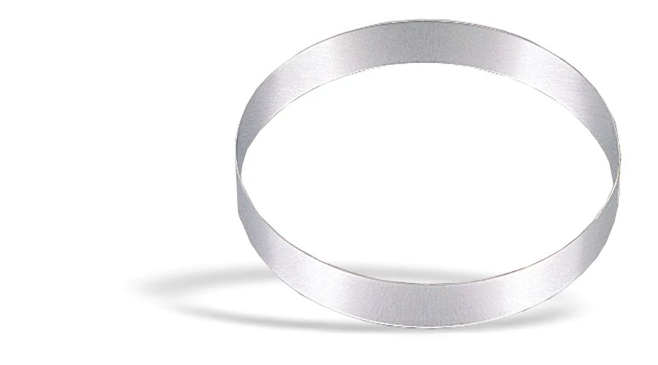 Aro Redondo 6 cm Aço Inoxidável para Tartes e Sobremesas