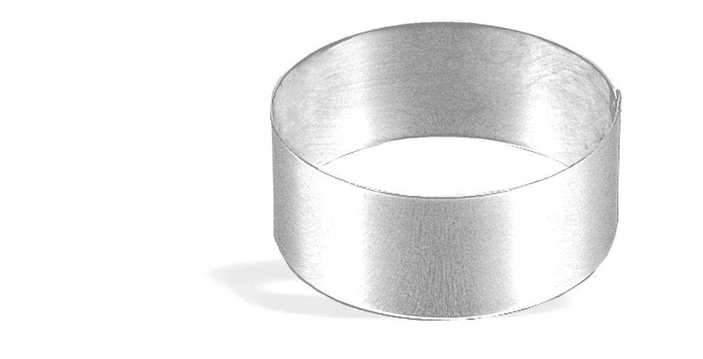 Aro Redondo para Bolo 20 cm Aço Inoxidável